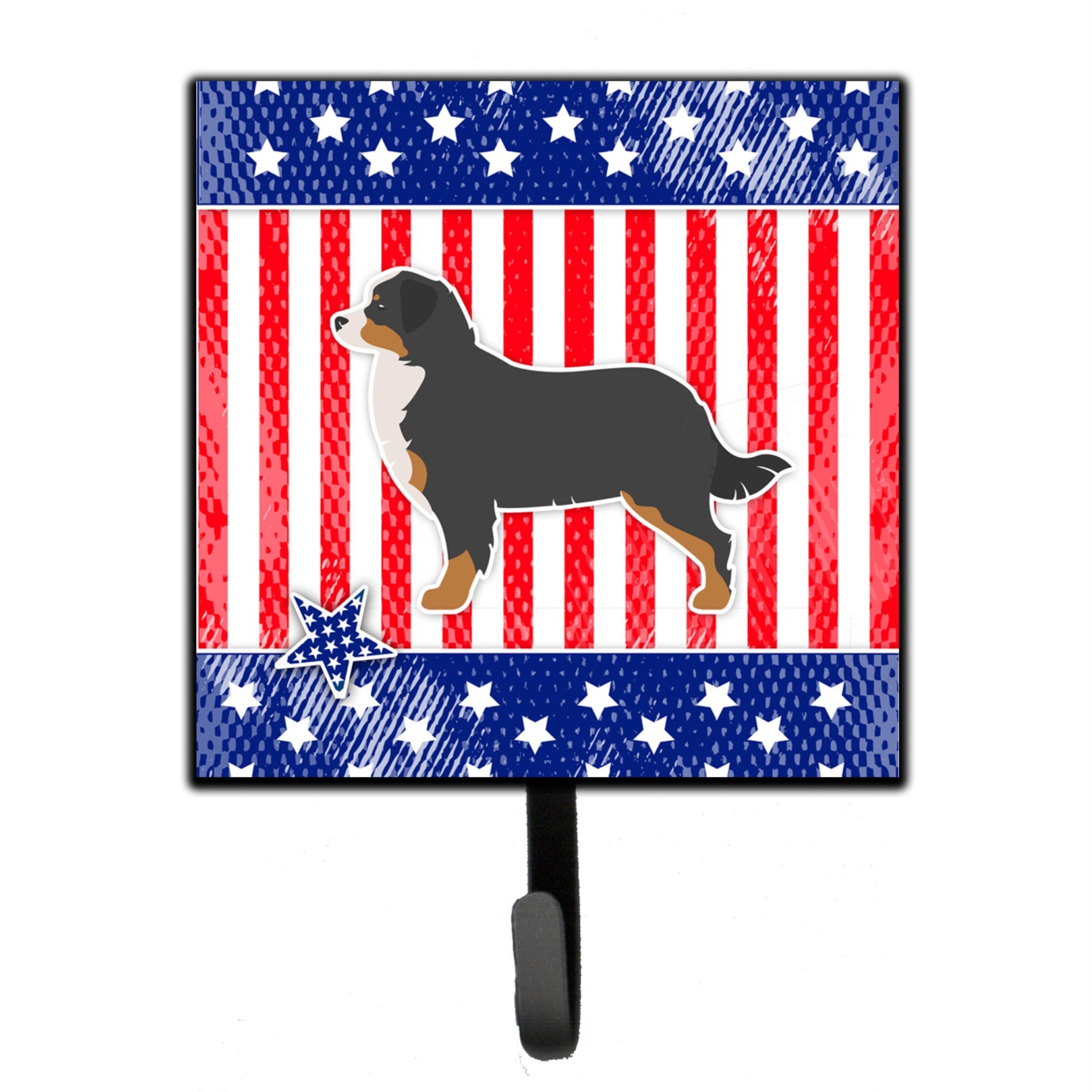 Caroline'S Treasures Usa Patriotic Bernese Mountain Dog Leash Or Key Holder Bb3319Sh4, Small, Multicolor
