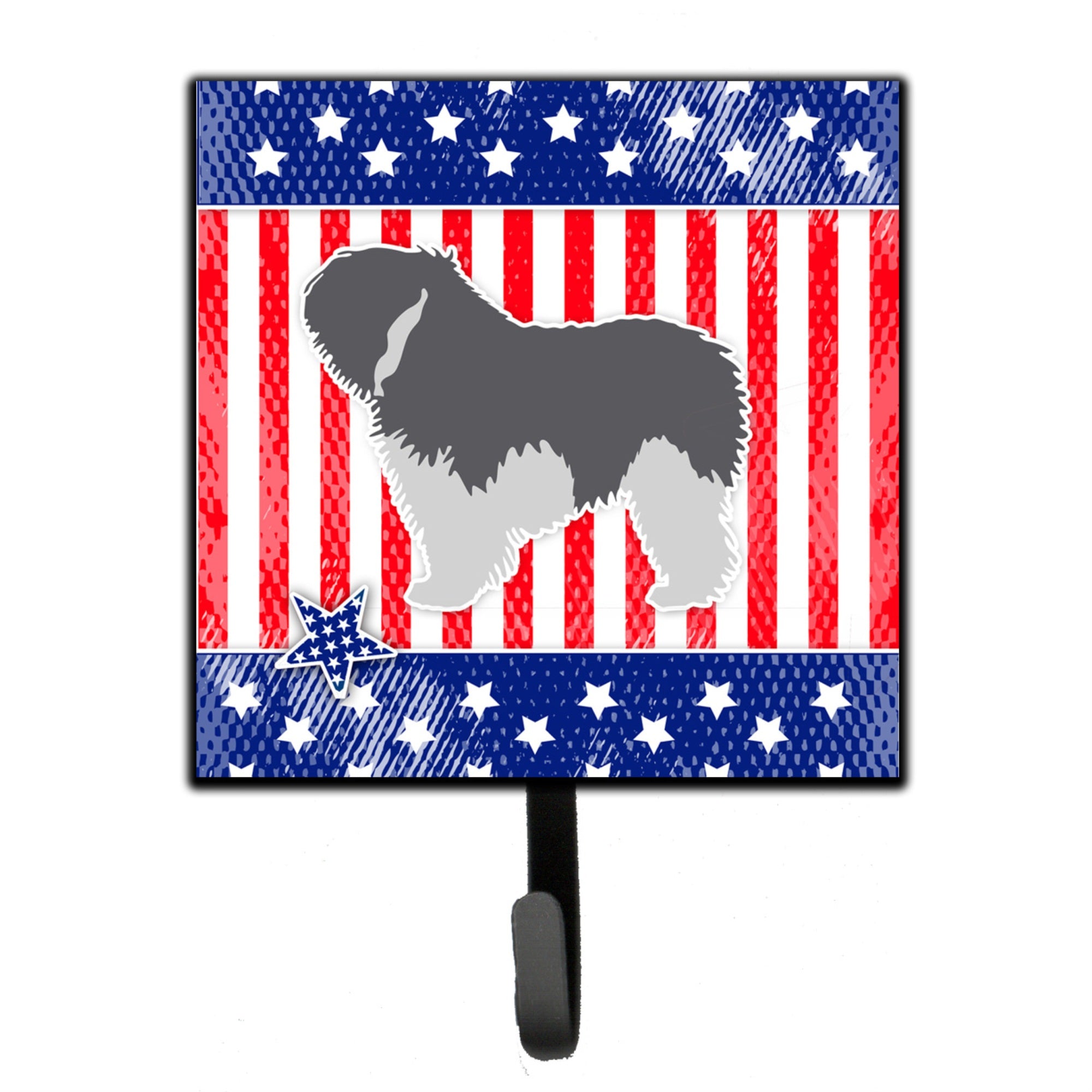 Caroline'S Treasures Usa Patriotic Polish Lowland Sheepdog Dog Leash Or Key Holder Bb3332Sh4, Small, Multicolor
