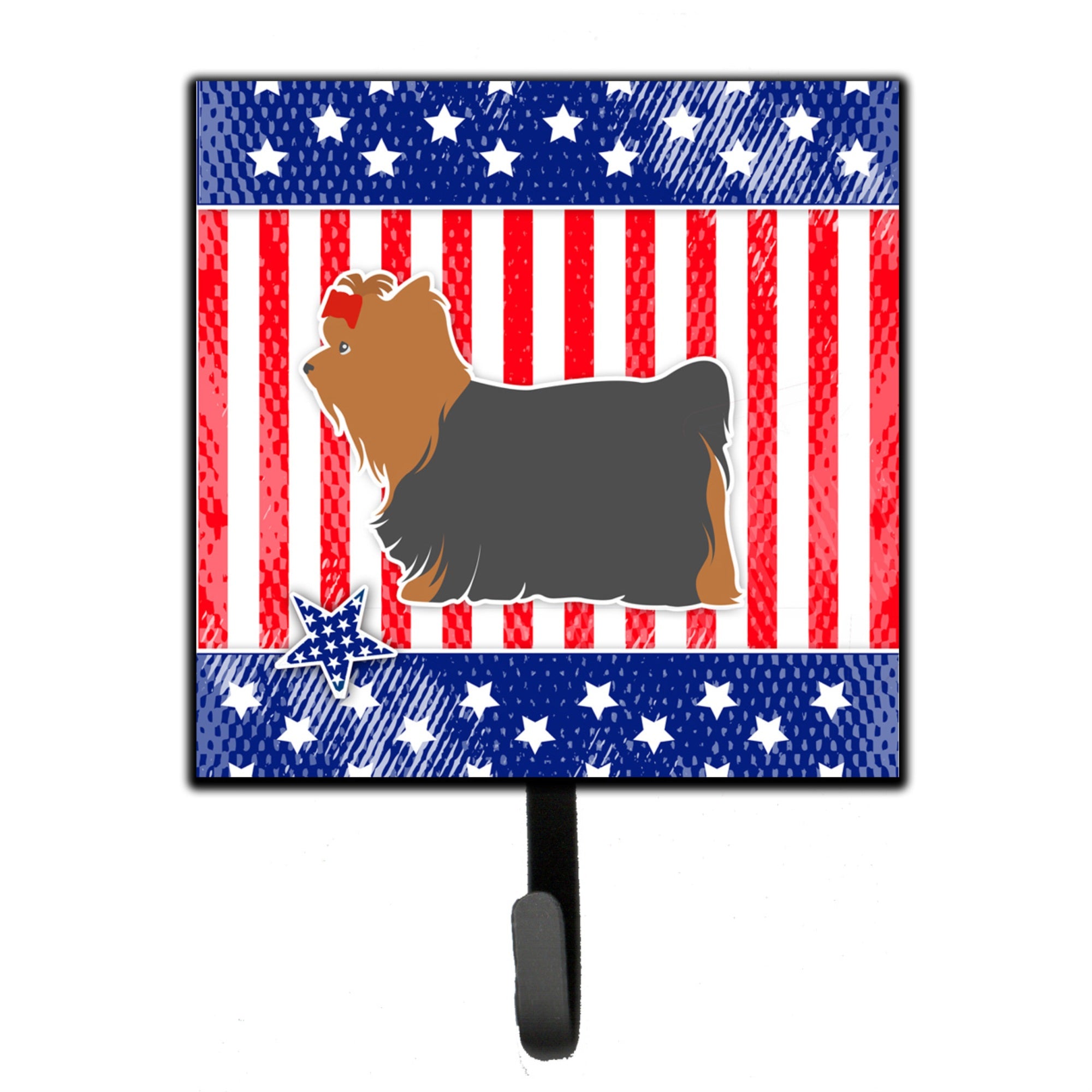 Caroline'S Treasures Usa Patriotic Yorkshire Terrier Yorkie Leash Or Key Holder Bb3334Sh4, Small, Multicolor