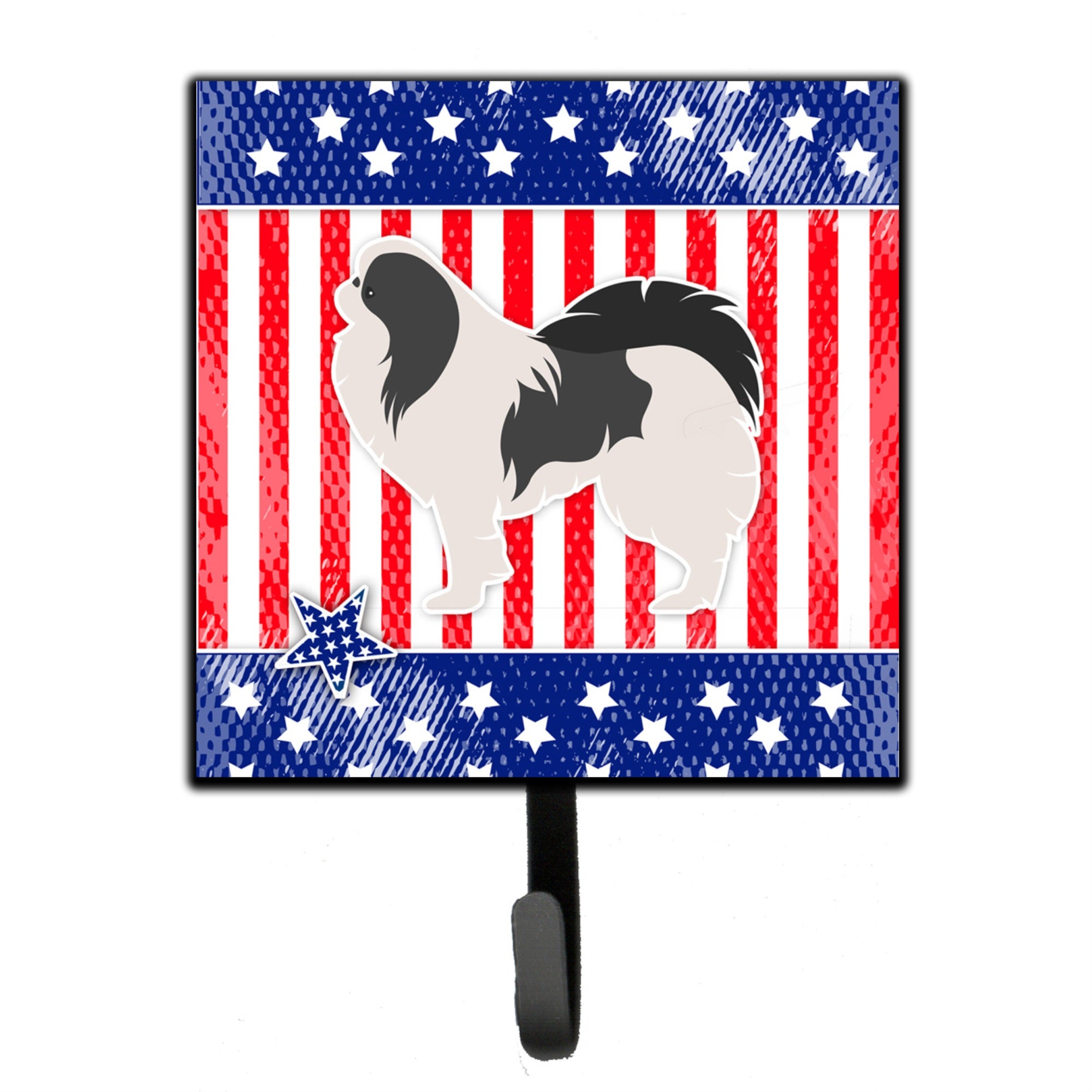 Caroline'S Treasures Usa Patriotic Japanese Chin Leash Or Key Holder Bb3337Sh4, Small, Multicolor