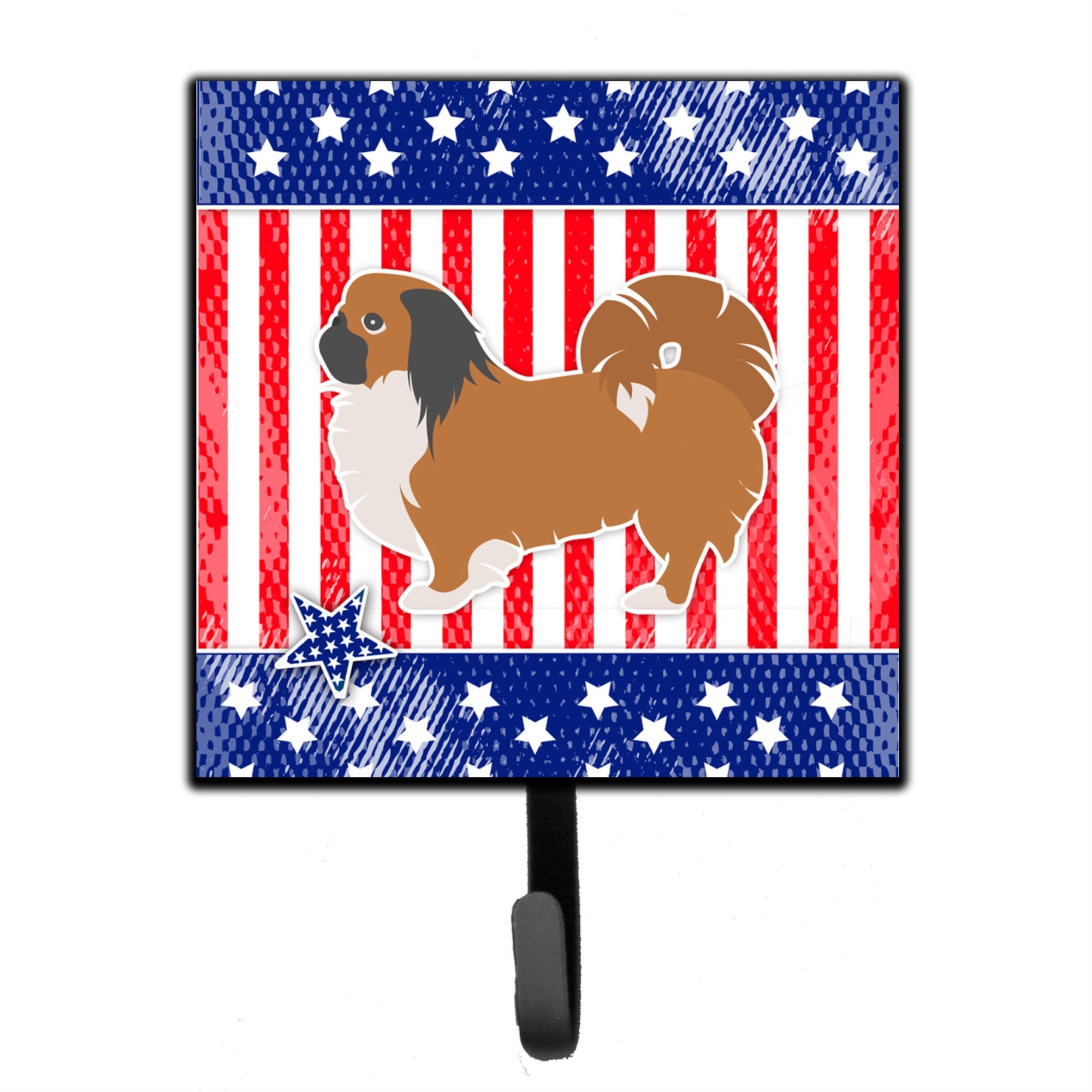 Caroline'S Treasures Usa Patriotic Pekingese Leash Or Key Holder Bb3338Sh4, Small, Multicolor