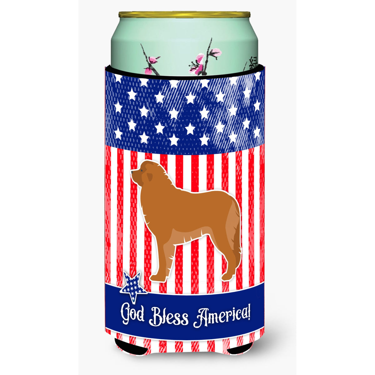 Caroline'S Treasures Usa Patriotic Leon Berger Beverage Insulator Hugger, Tall Boy, Multicolor
