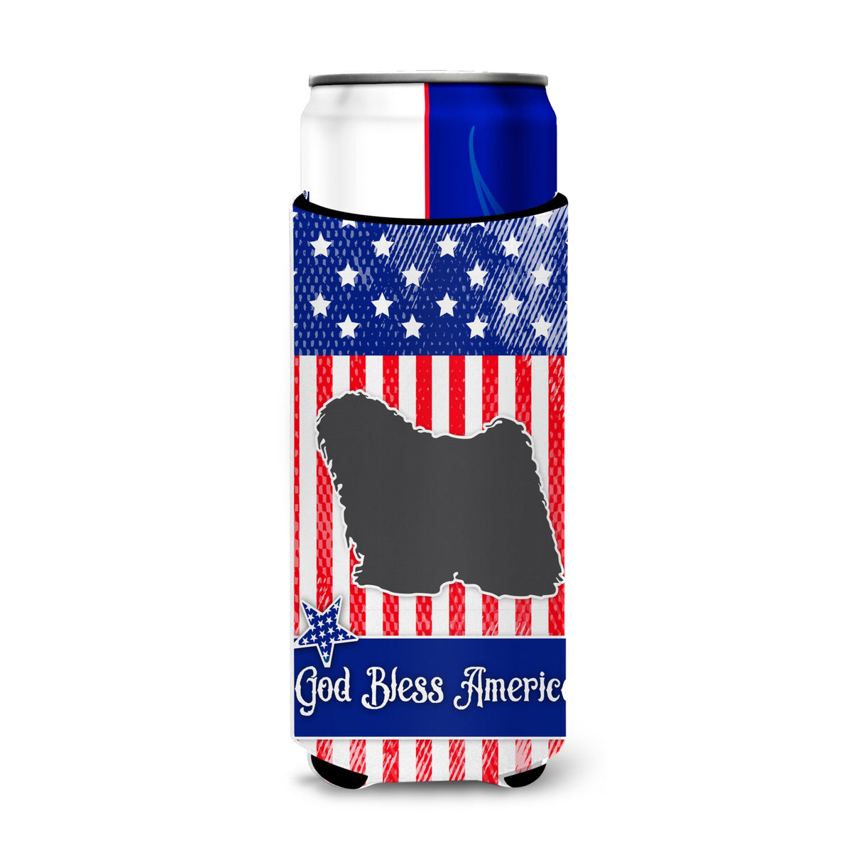 Caroline'S Treasures Usa Patriotic Puli Michelob Ultra Hugger For Slim Cans, Slim Can, Multicolor