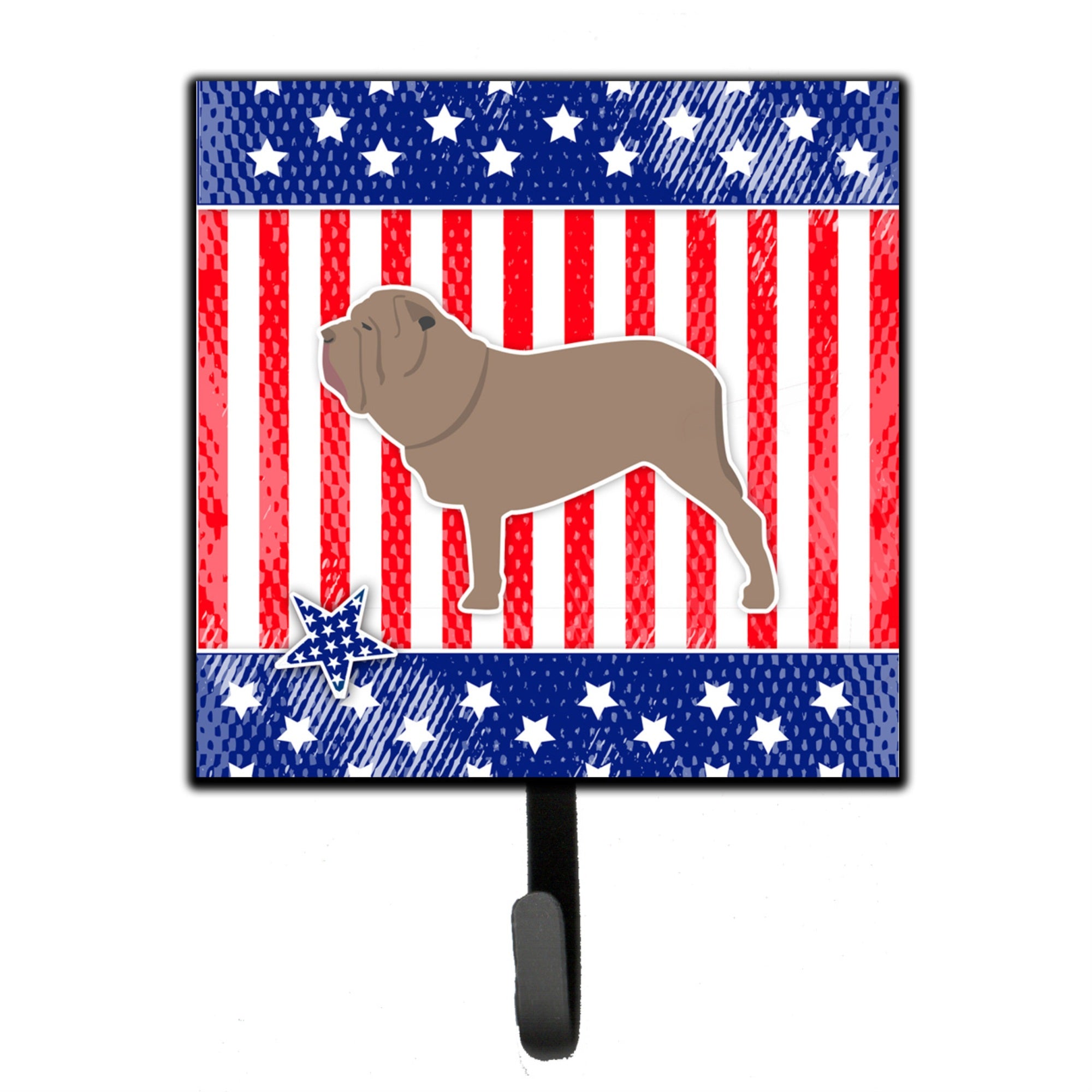 Caroline'S Treasures Usa Patriotic Neapolitan Mastiff Leash Or Key Holder Bb3365Sh4, Small, Multicolor