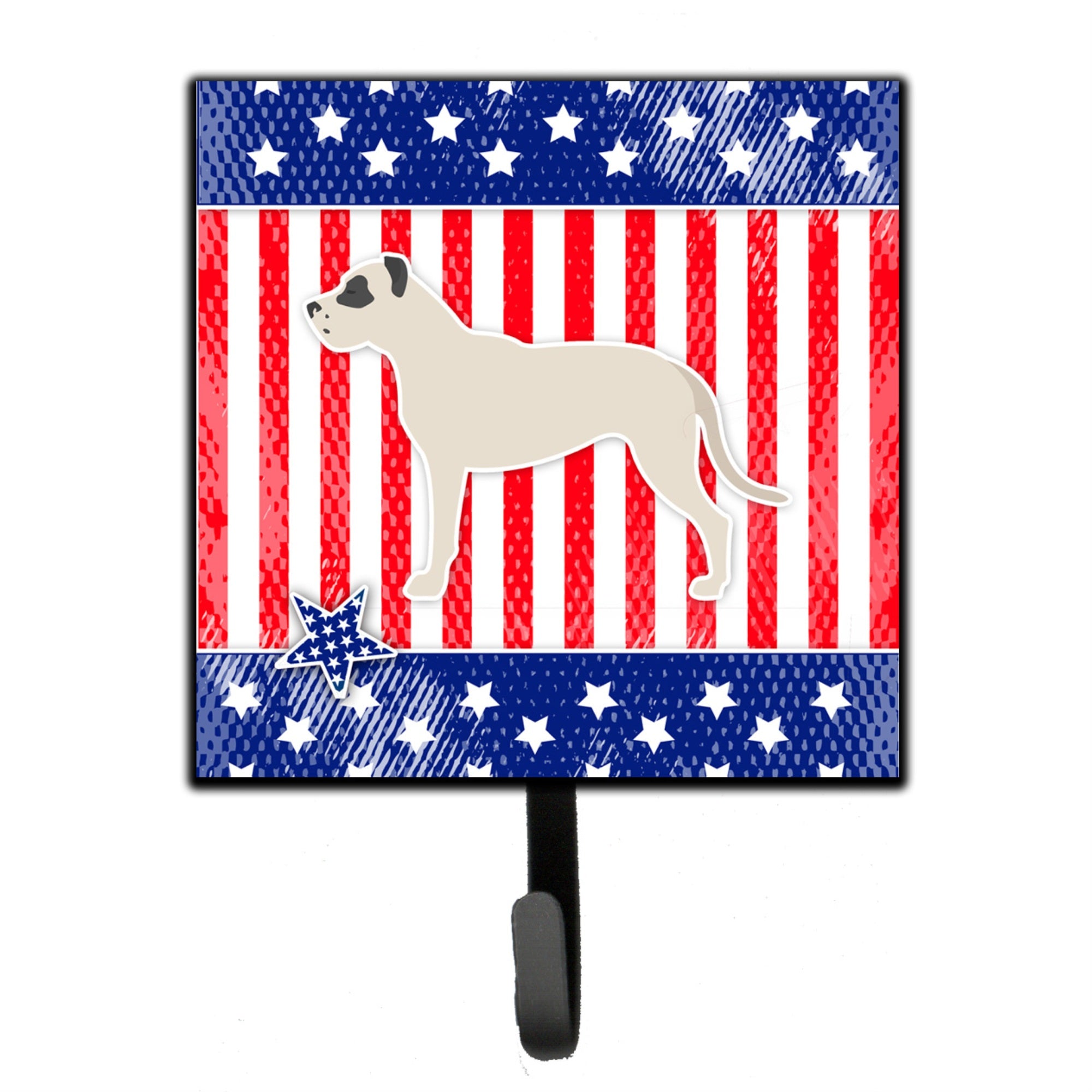 Caroline'S Treasures Usa Patriotic Dogo Argentino Leash Or Key Holder Bb3367Sh4, Small, Multicolor