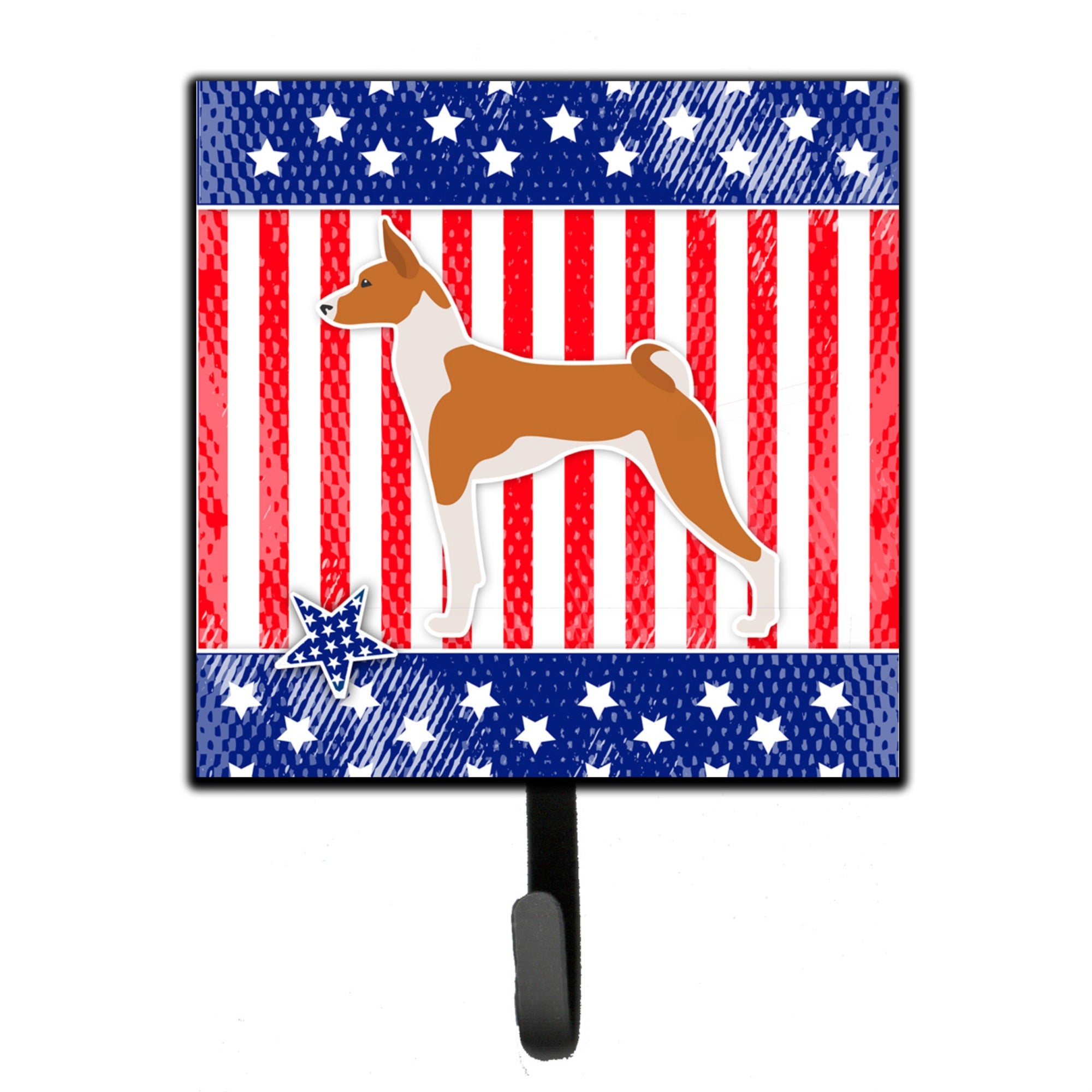 Caroline'S Treasures Usa Patriotic Basenji Leash Or Key Holder Bb3374Sh4, Small, Multicolor