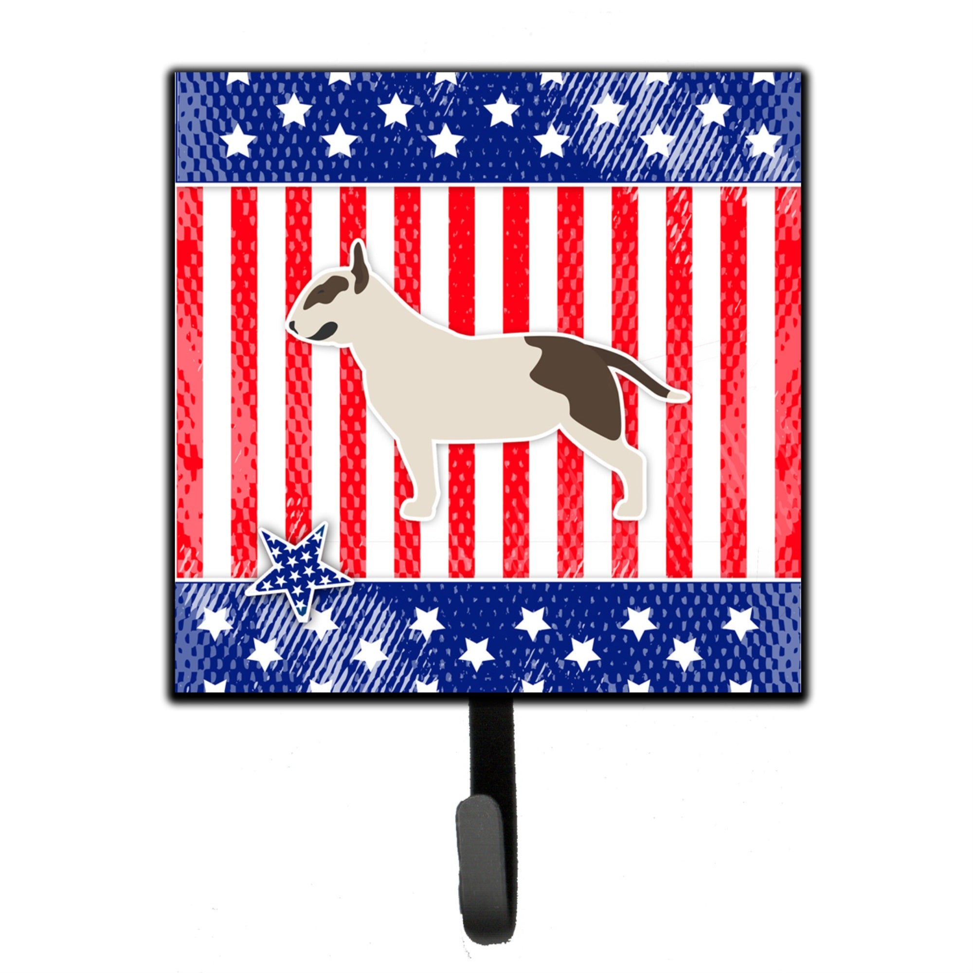 Caroline'S Treasures Usa Patriotic Bull Terrier Leash Or Key Holder Bb3378Sh4, Small, Multicolor