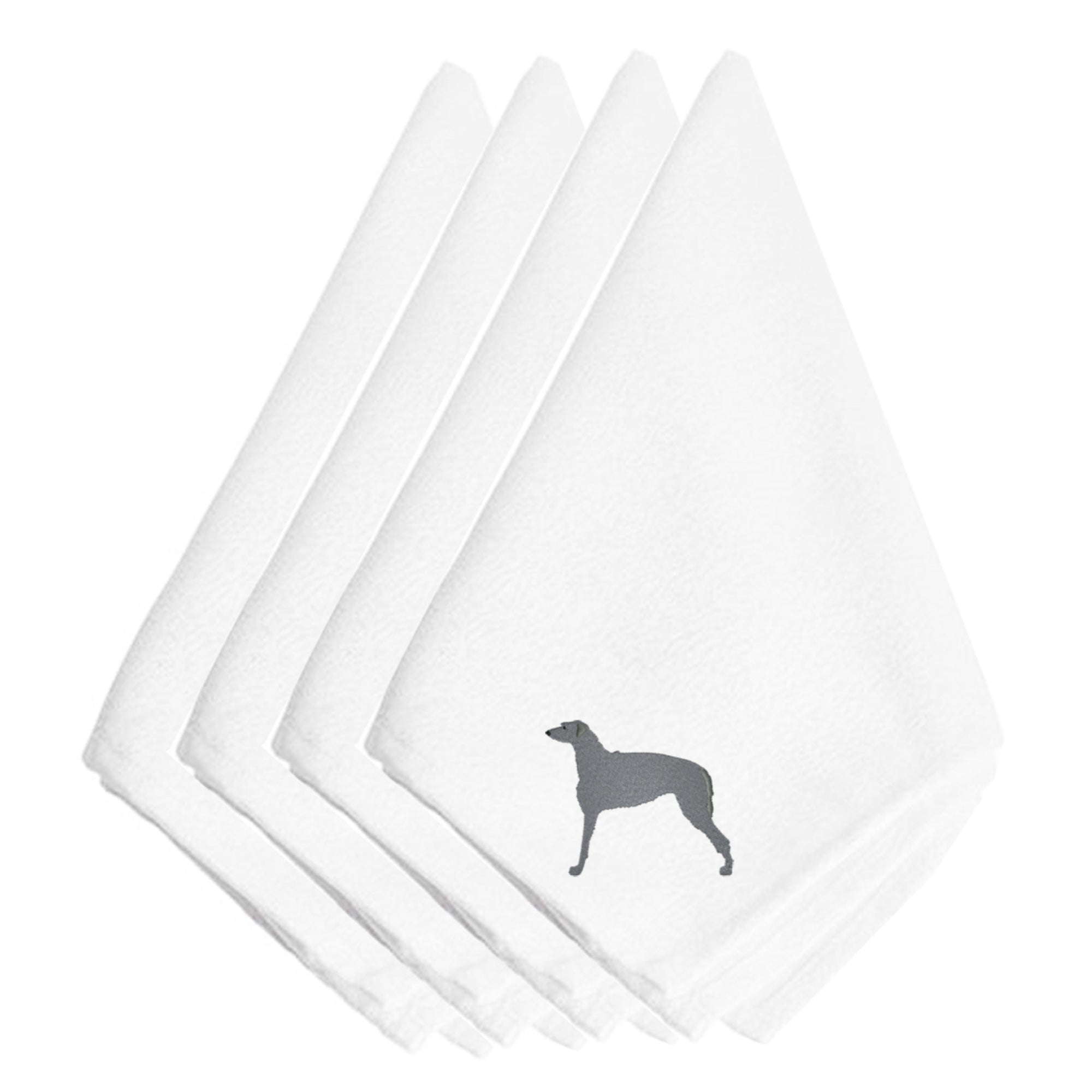 Caroline'S Treasures Bb3396Npke Scottish Deerhound Embroidered Napkins (Set Of 4), 20, Multicolor