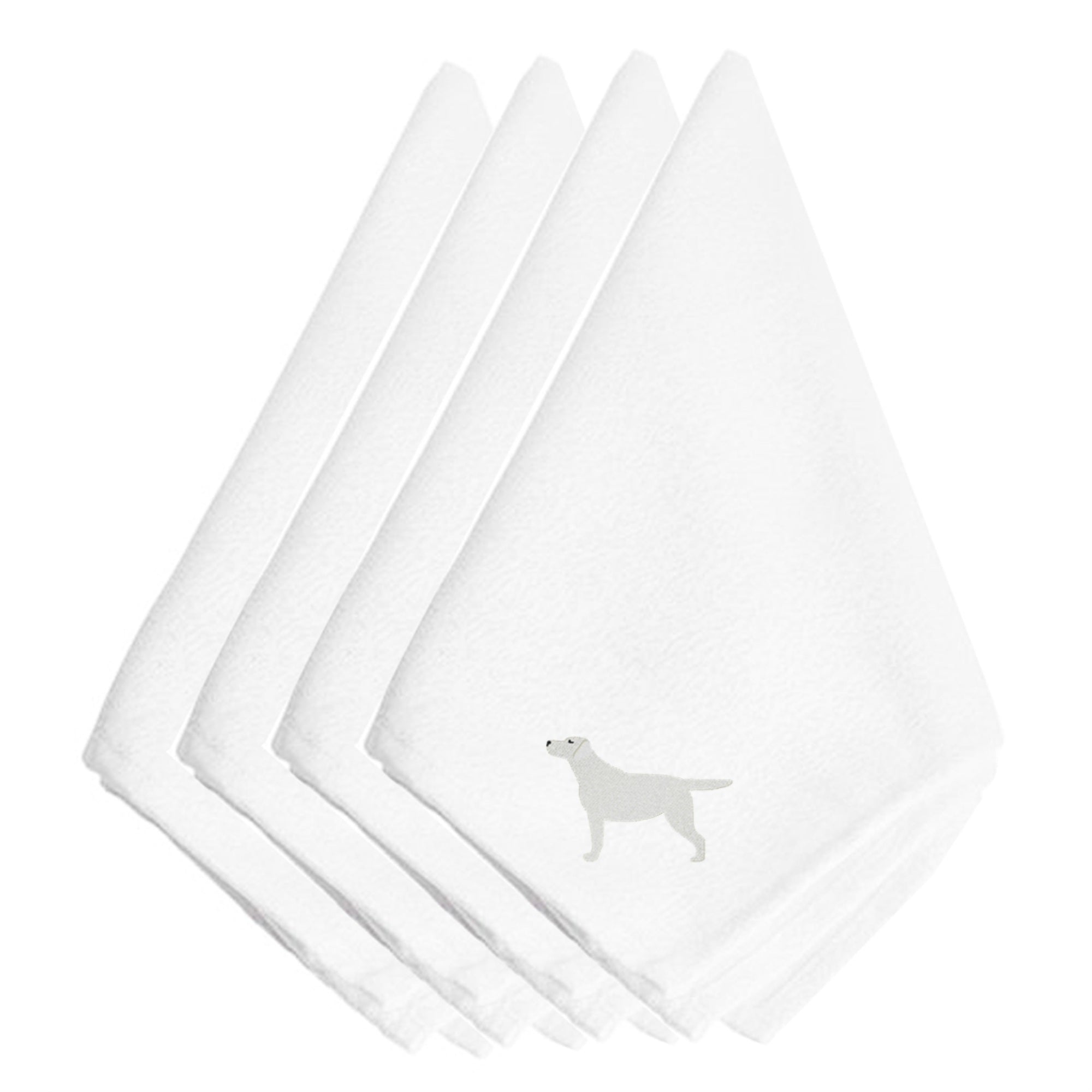 Caroline'S Treasures Bb3397Npke Yellow Labrador Retriever Embroidered Napkins (Set Of 4), 20, Multicolor