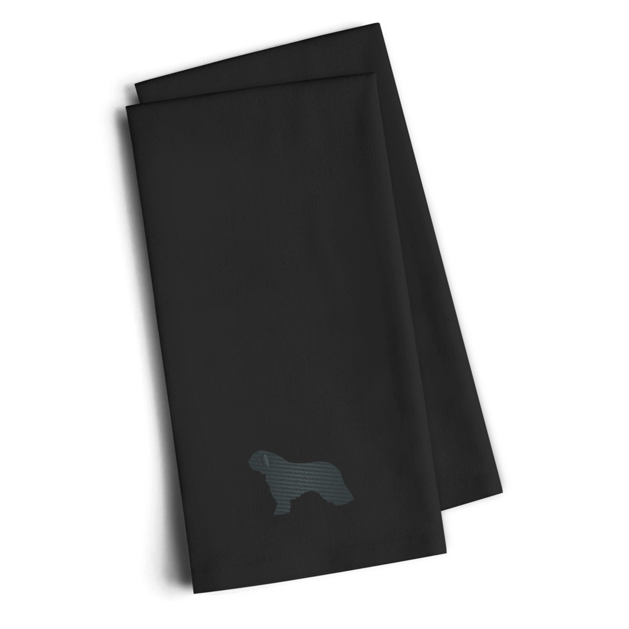 Caroline'S Treasures Bb3415Bktwe Spanish Water Dog Black Embroidered Kitchen Towel (Set Of 2), 28 H X 19 W, Multicolor