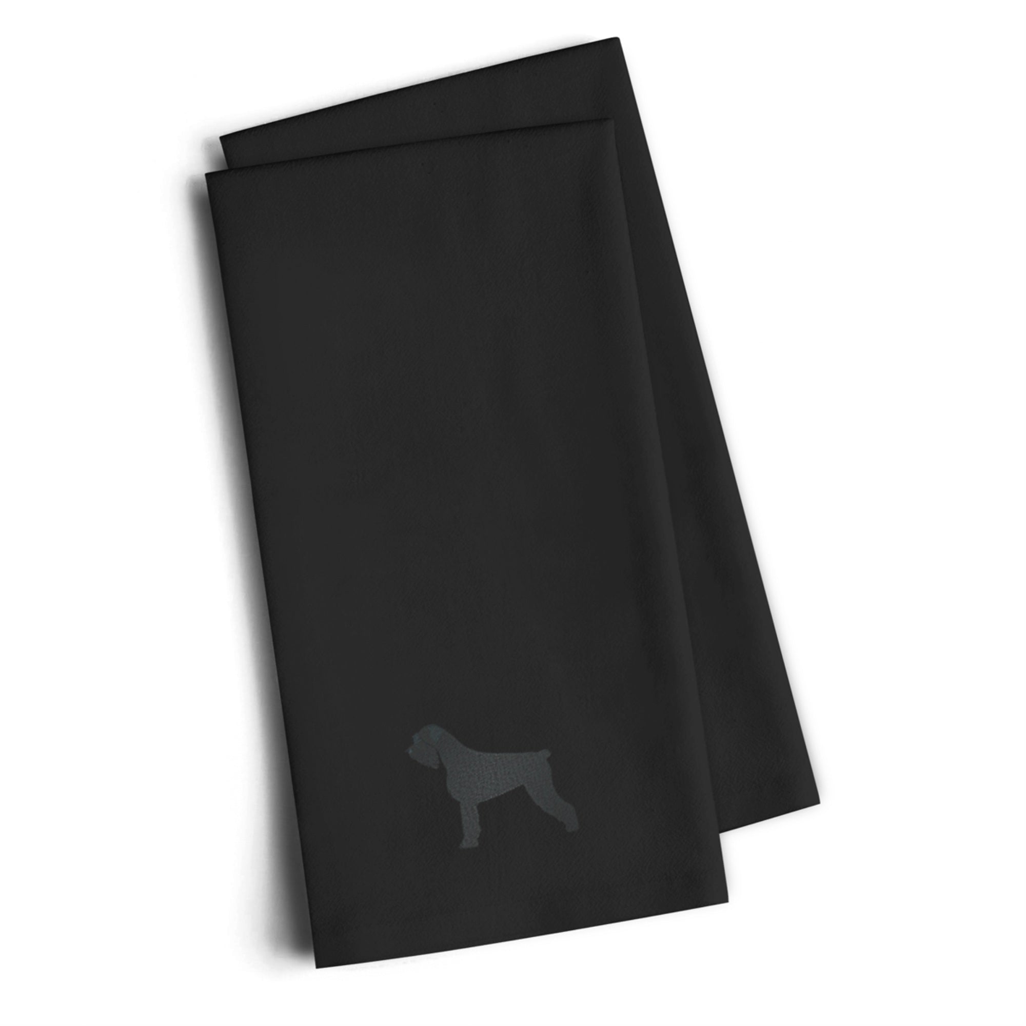Caroline'S Treasures Bb3473Bktwe Giant Schnauzer Black Embroidered Kitchen Towel (Set Of 2), 28 H X 19 W, Multicolor