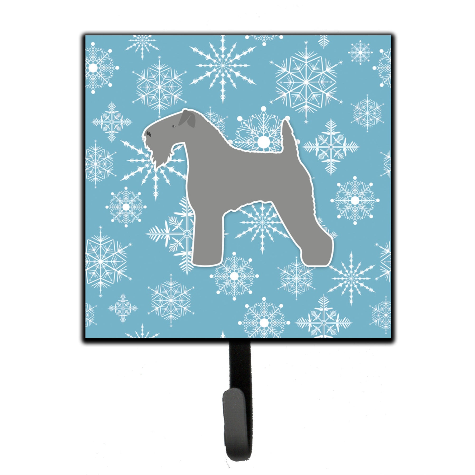Caroline'S Treasures Winter Snowflake Kerry Blue Terrier Leash Or Key Holder Bb3492Sh4, Small, Multicolor