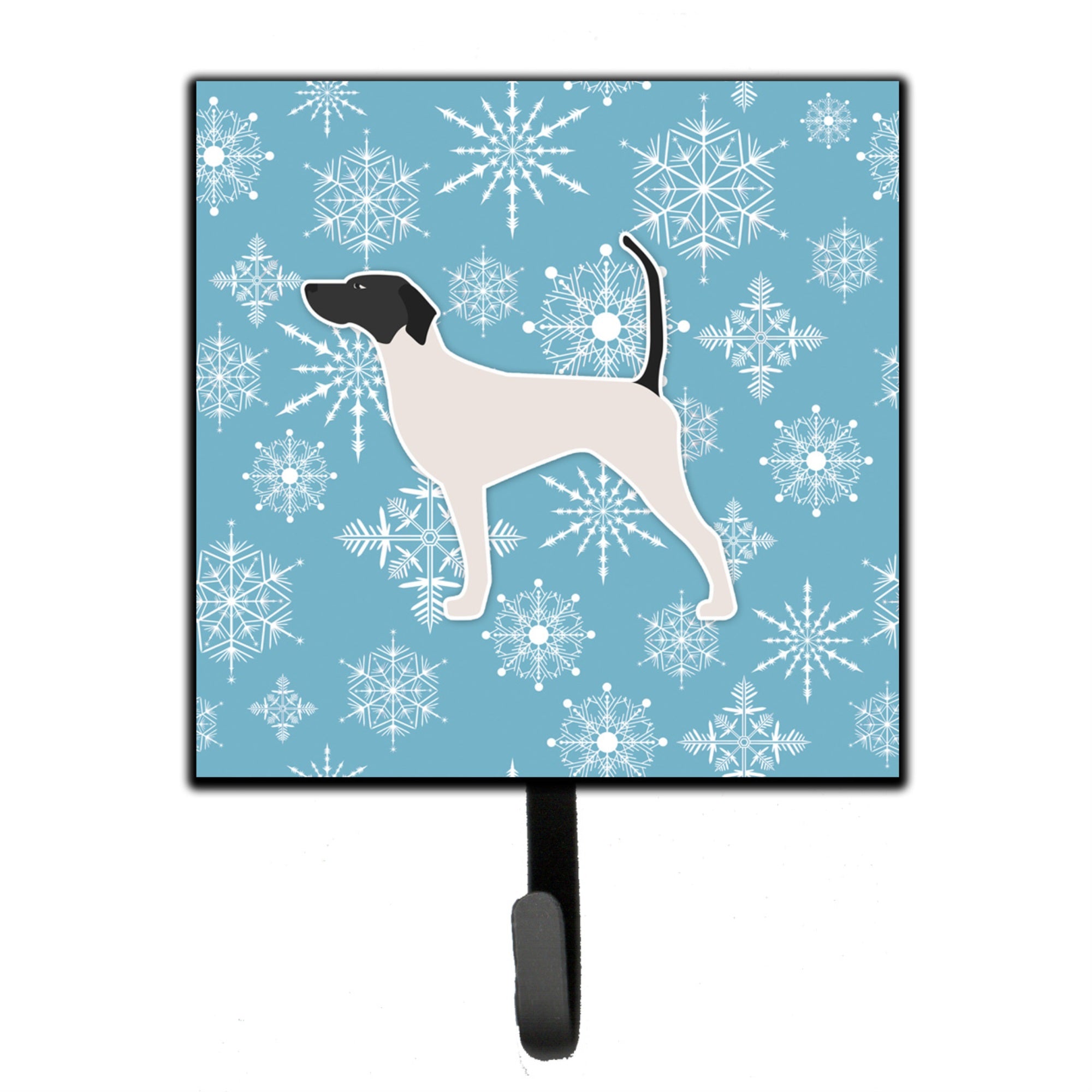 Caroline'S Treasures Winter Snowflake English Pointer Leash Or Key Holder Bb3495Sh4, Small, Multicolor