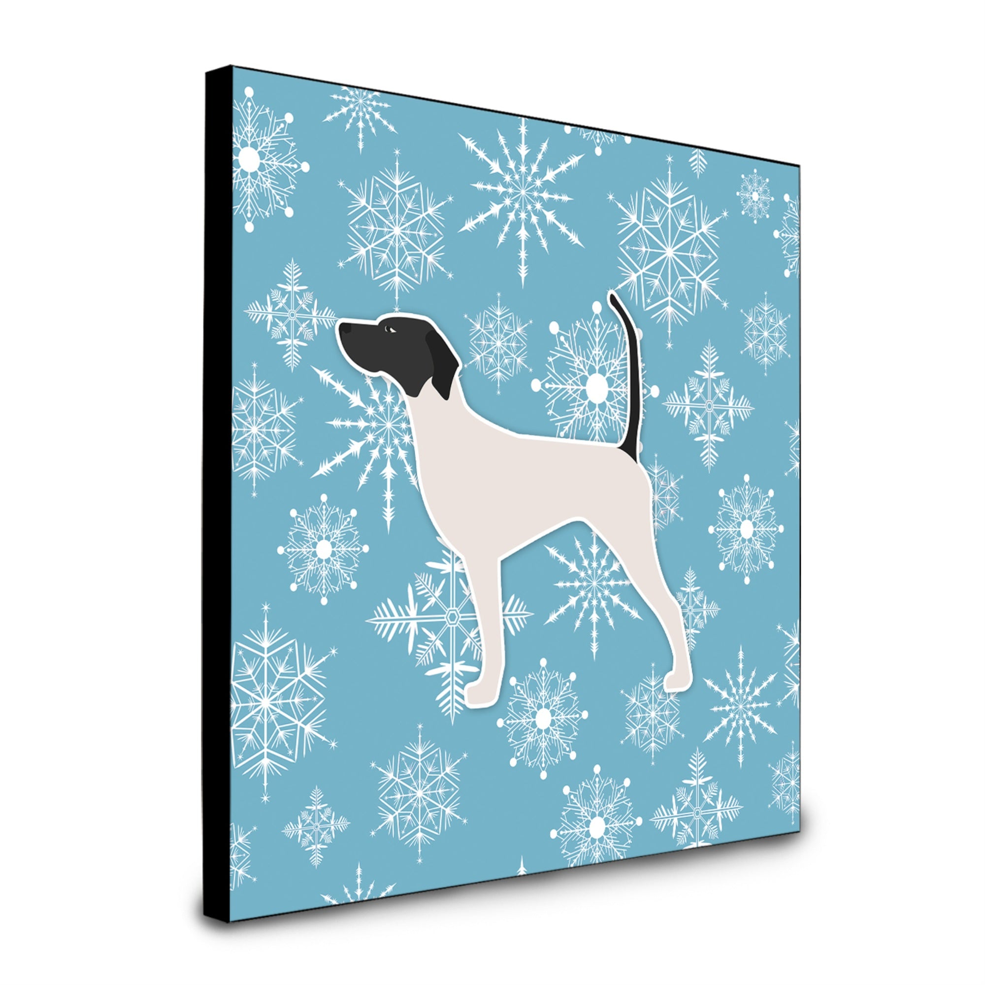 Caroline'S Treasures Winter Snowflake English Pointer Artwork Panel Wall-Decor, Multicolor