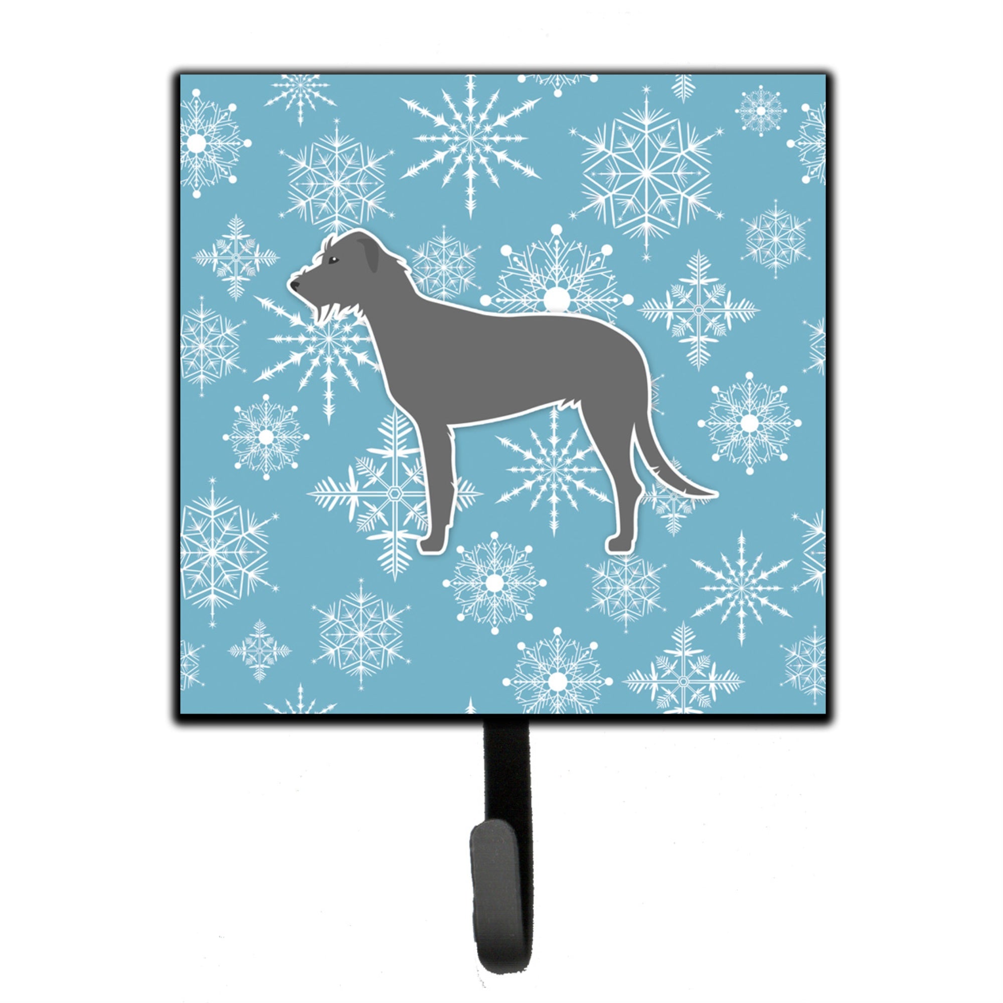 Caroline'S Treasures Winter Snowflake Irish Wolfhound Leash Or Key Holder Bb3503Sh4, Small, Multicolor