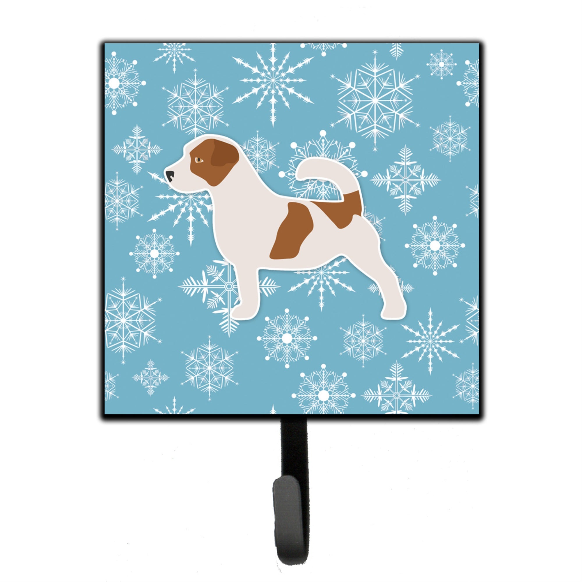 Caroline'S Treasures Winter Snowflake Jack Russell Terrier Leash Or Key Holder Bb3507Sh4, Small, Multicolor