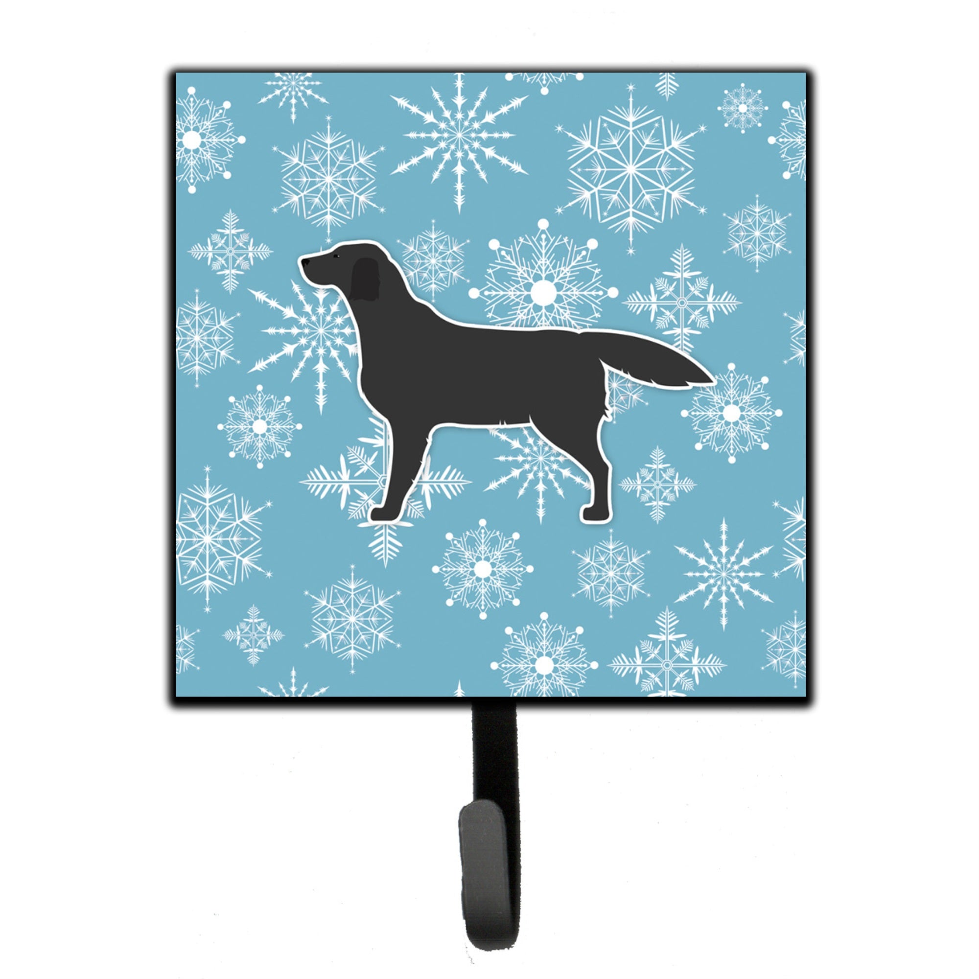 Caroline'S Treasures Winter Snowflake Black Labrador Retriever Leash Or Key Holder Bb3508Sh4, Small, Multicolor