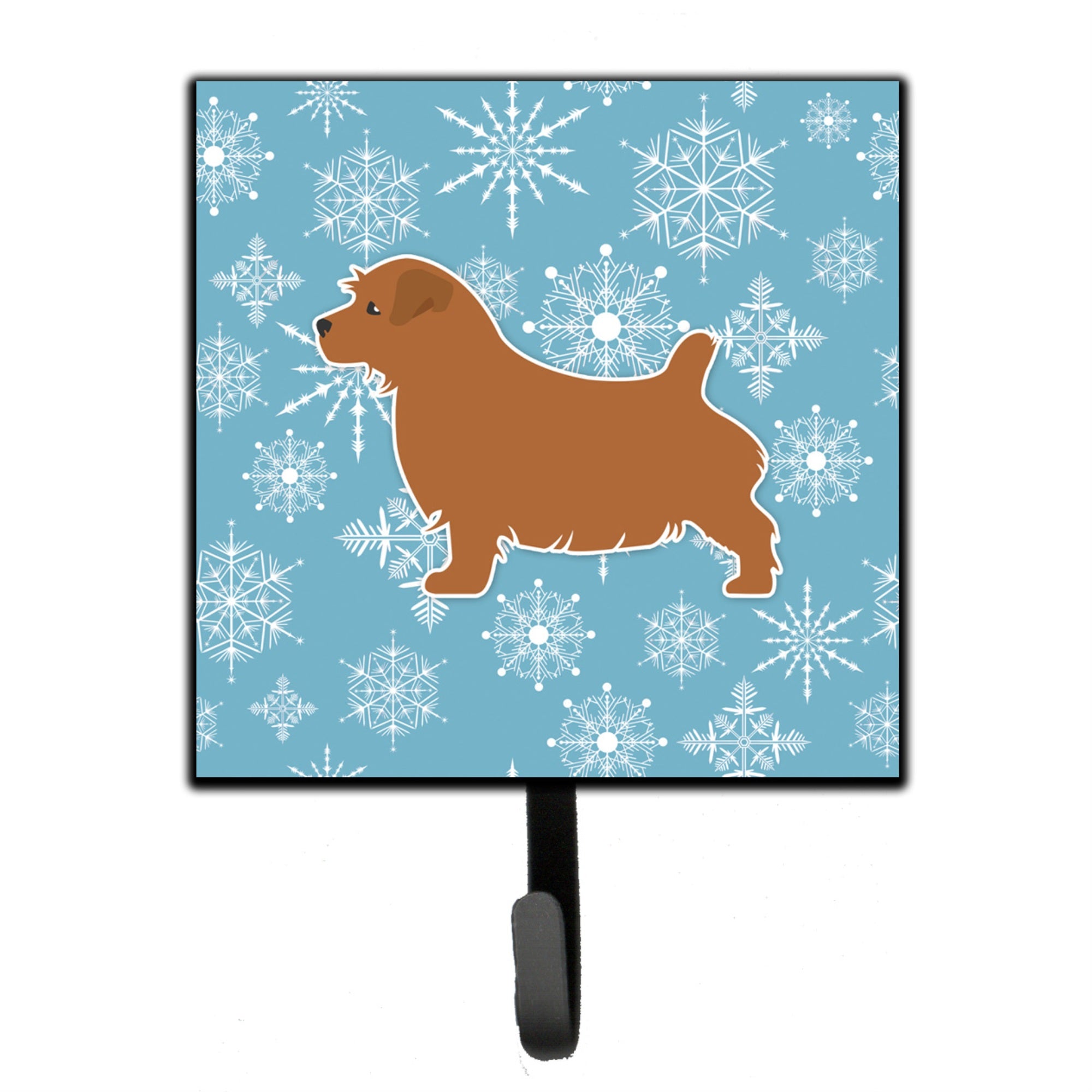 Caroline'S Treasures Winter Snowflake Norfolk Terrier Leash Or Key Holder Bb3509Sh4, Small, Multicolor