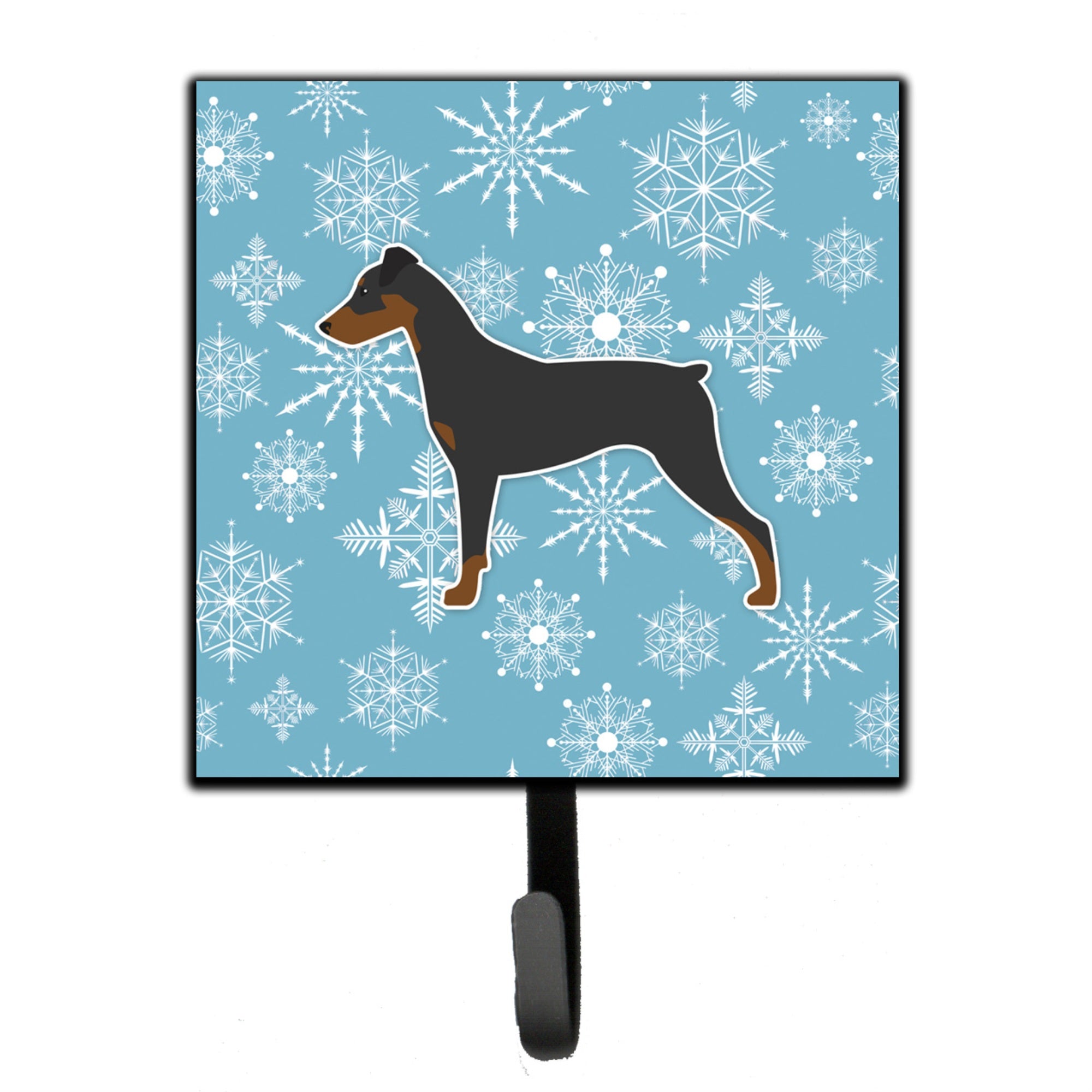 Caroline'S Treasures Winter Snowflake German Pinscher Leash Or Key Holder Bb3513Sh4, Small, Multicolor