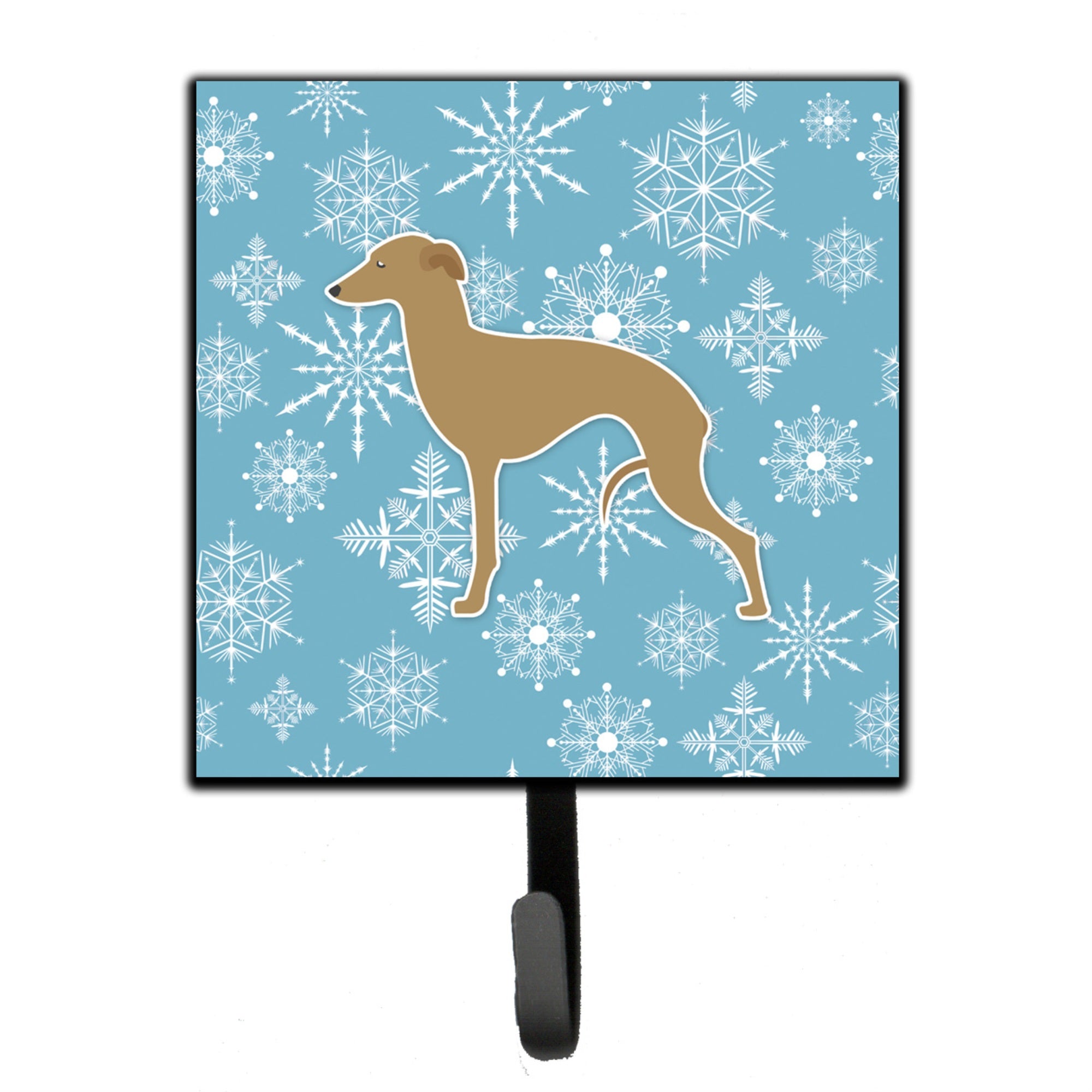 Caroline'S Treasures Winter Snowflake Italian Greyhound Leash Or Key Holder Bb3514Sh4, Small, Multicolor