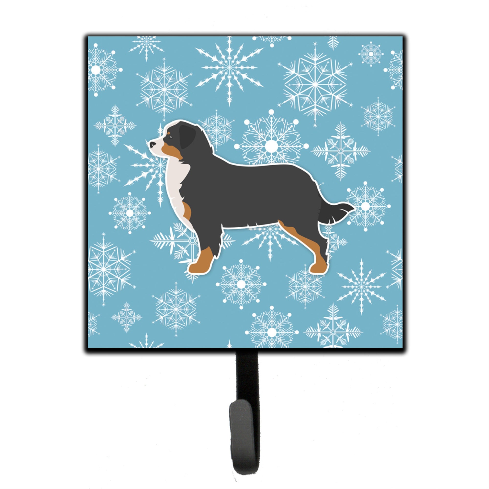 Caroline'S Treasures Winter Snowflake Bernese Mountain Dog Leash Or Key Holder Bb3519Sh4, Small, Multicolor