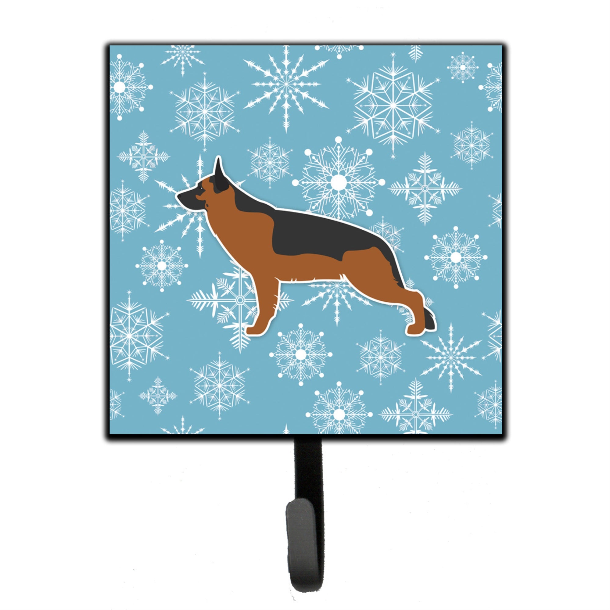 Caroline'S Treasures Winter Snowflake German Shepherd Leash Or Key Holder Bb3524Sh4, Small, Multicolor