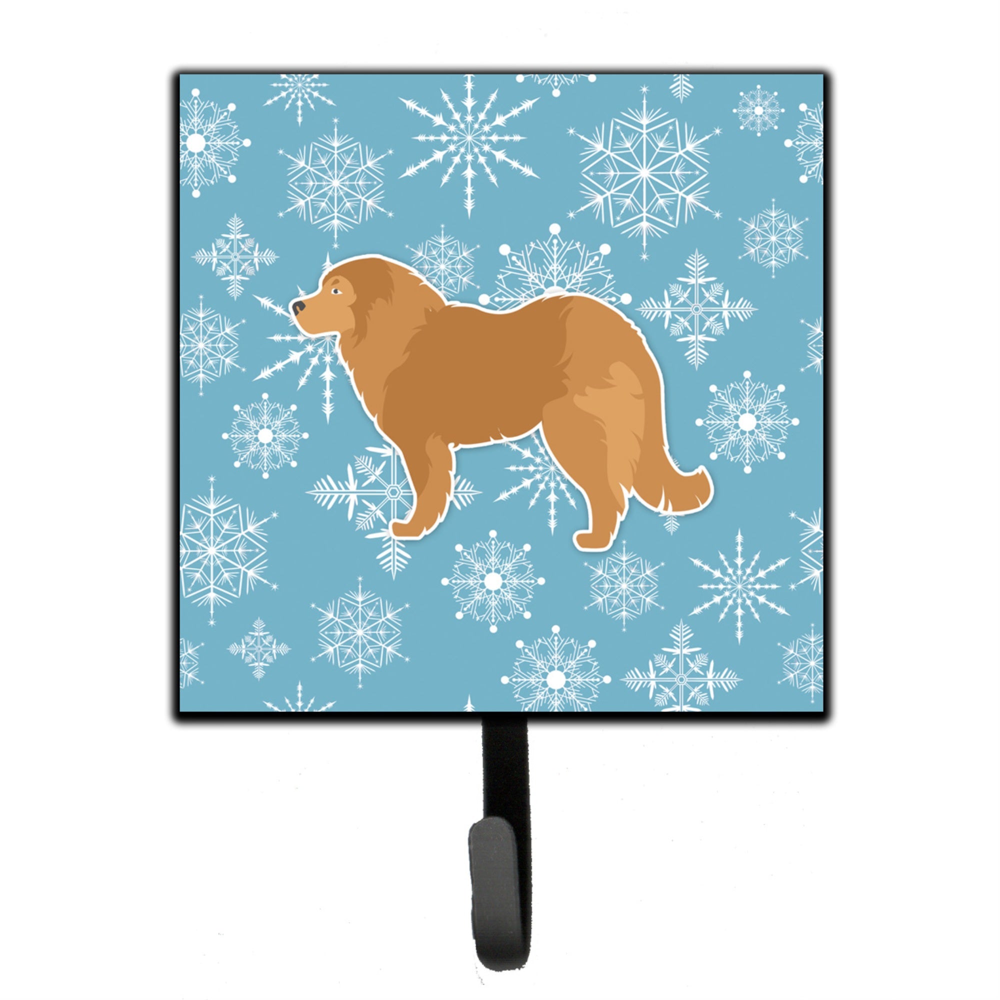 Caroline'S Treasures Winter Snowflake Caucasian Shepherd Dog Leash Or Key Holder Bb3525Sh4, Small, Multicolor