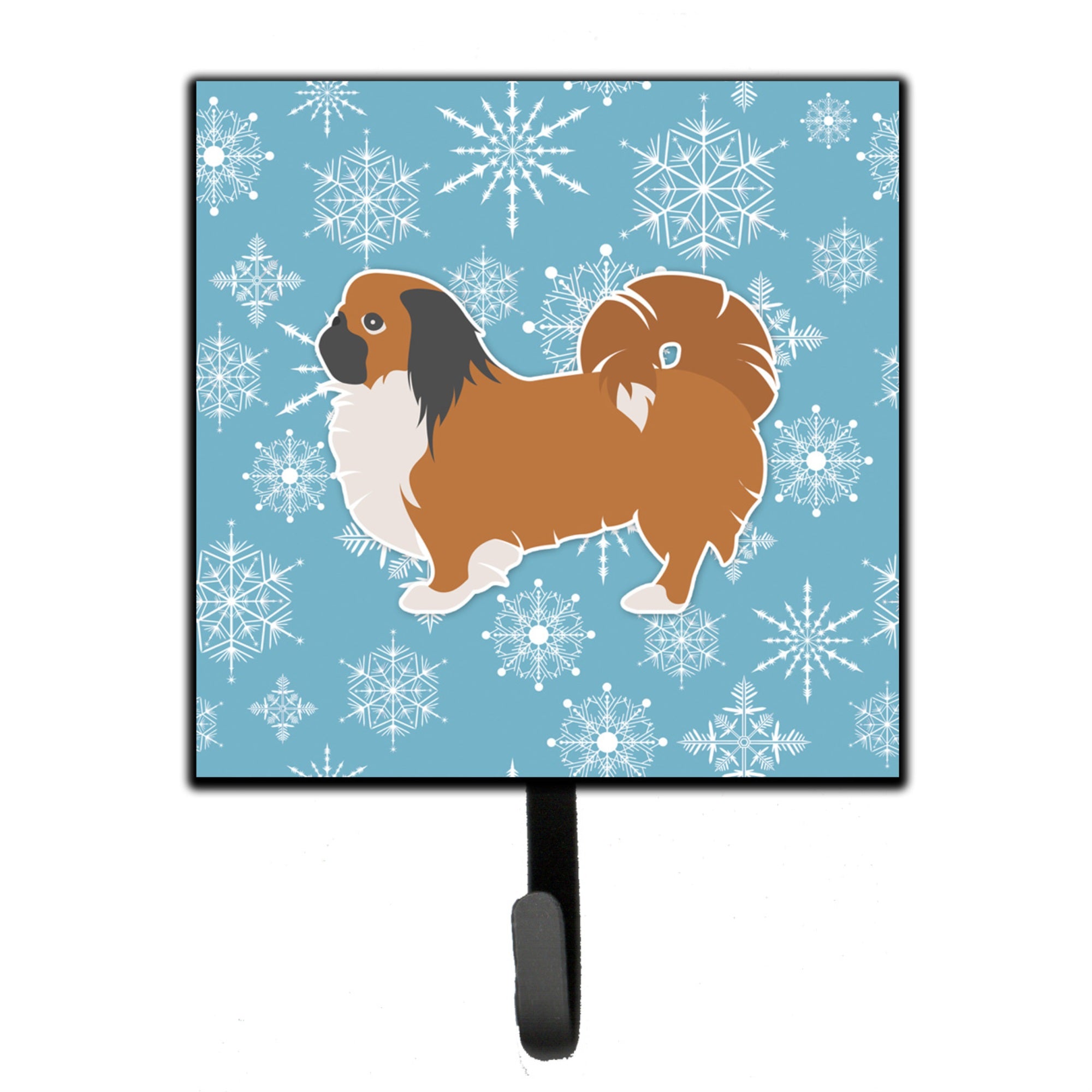 Caroline'S Treasures Winter Snowflake Pekingese Leash Or Key Holder Bb3538Sh4, Small, Multicolor