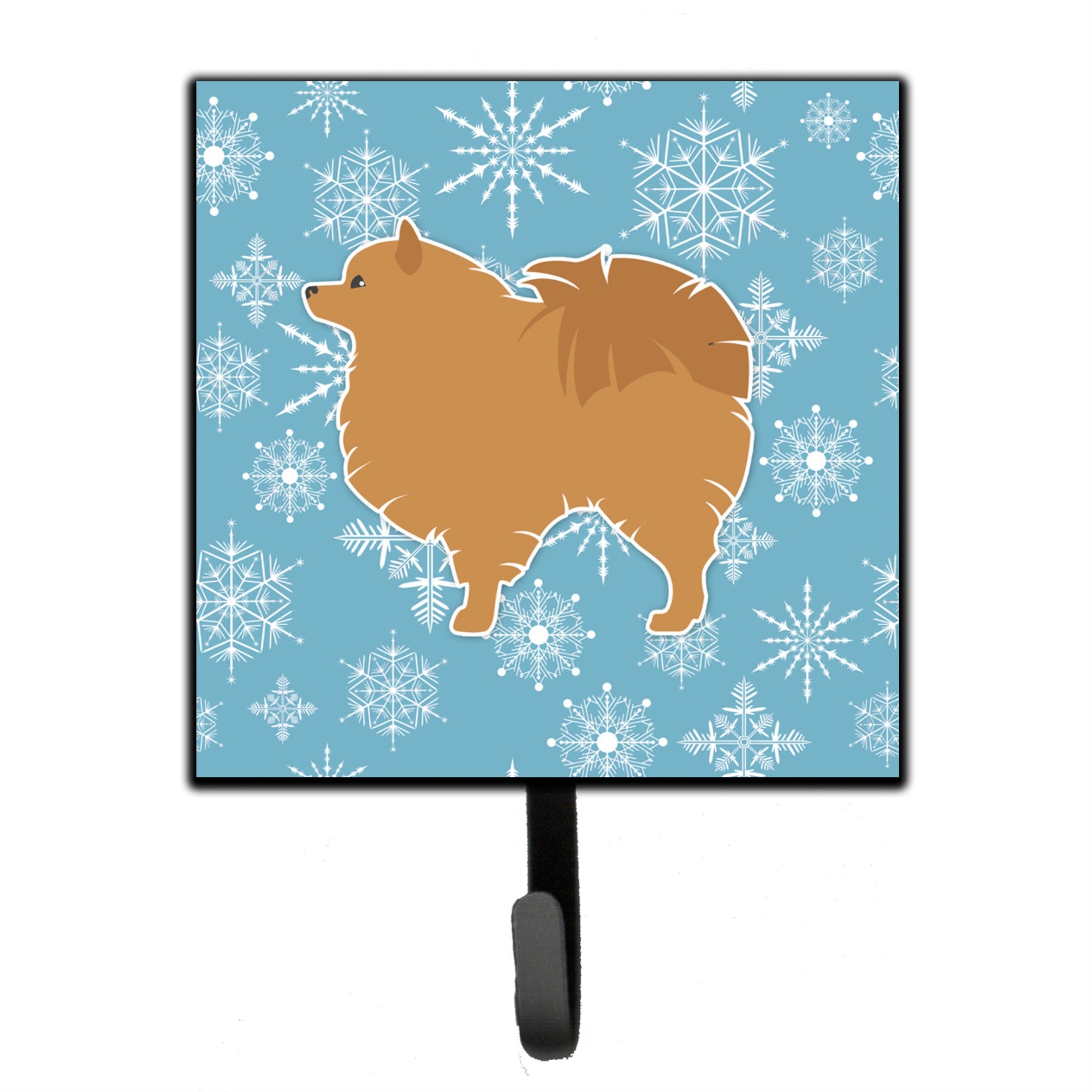 Caroline'S Treasures Winter Snowflake Pomeranian Leash Or Key Holder Bb3542Sh4, Small, Multicolor
