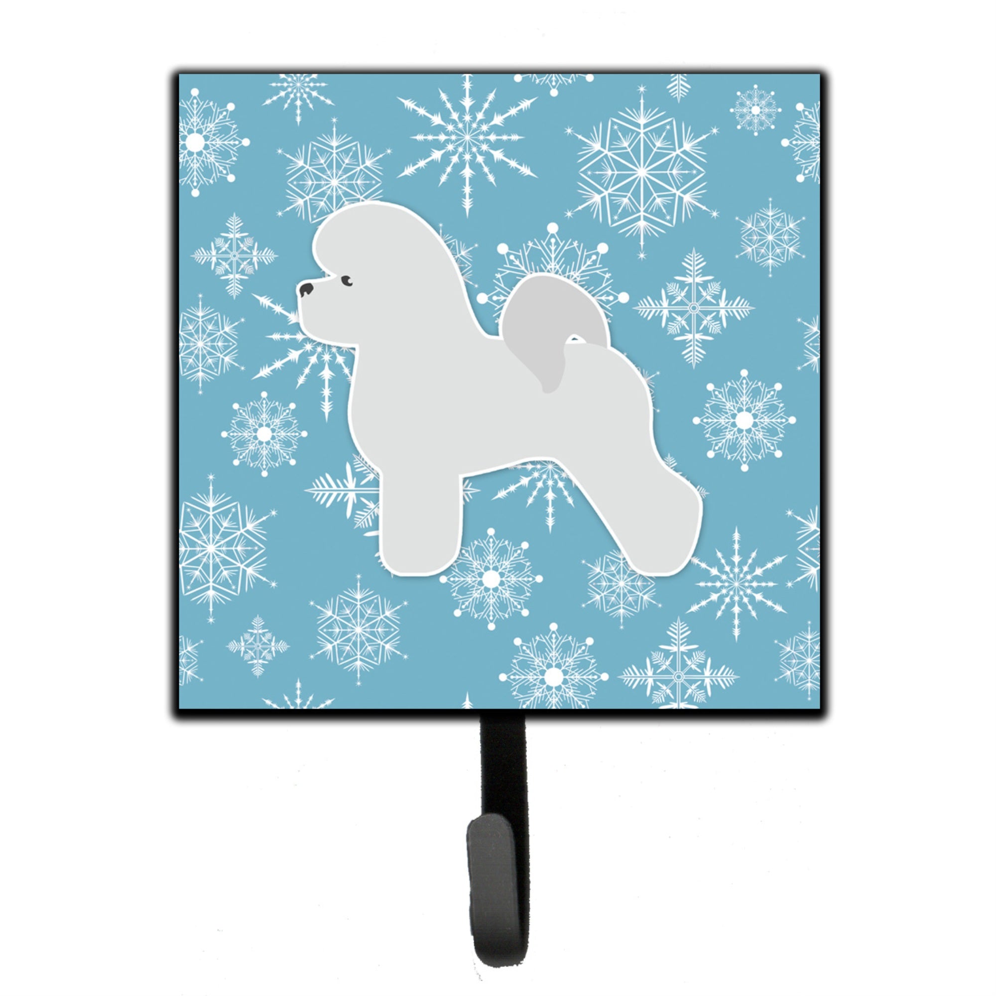 Caroline'S Treasures Winter Snowflake Bichon Frise Leash Or Key Holder Bb3545Sh4, Small, Multicolor