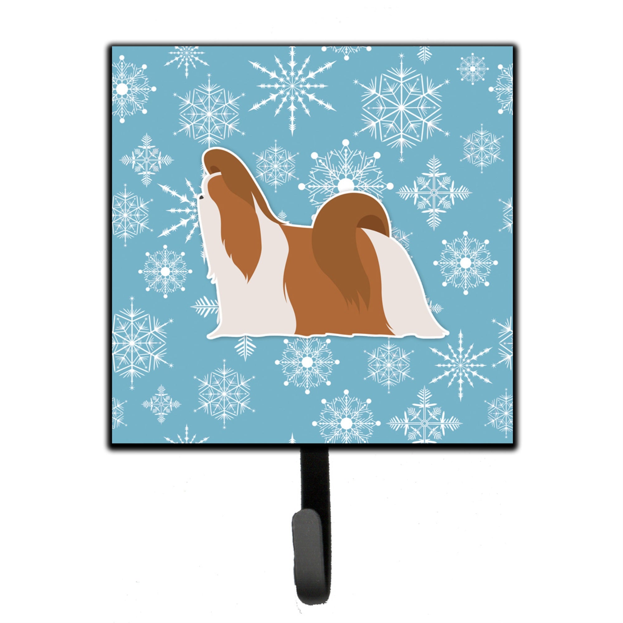 Caroline'S Treasures Winter Snowflake Shih Tzu Leash Or Key Holder Bb3546Sh4, Small, Multicolor