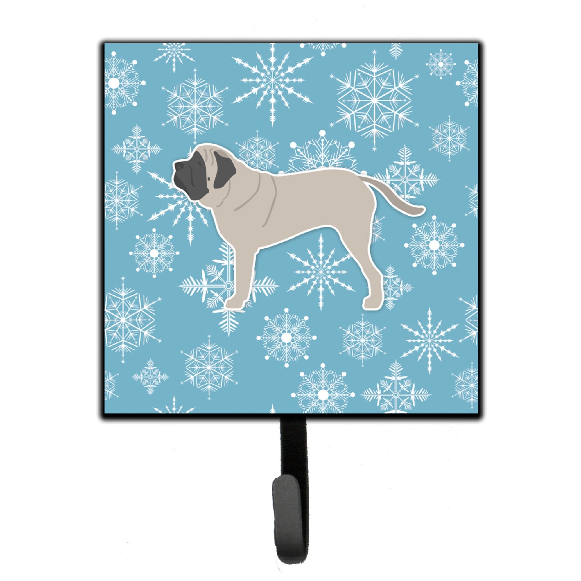 Caroline'S Treasures Winter Snowflake English Mastiff Leash Or Key Holder Bb3556Sh4, Small, Multicolor