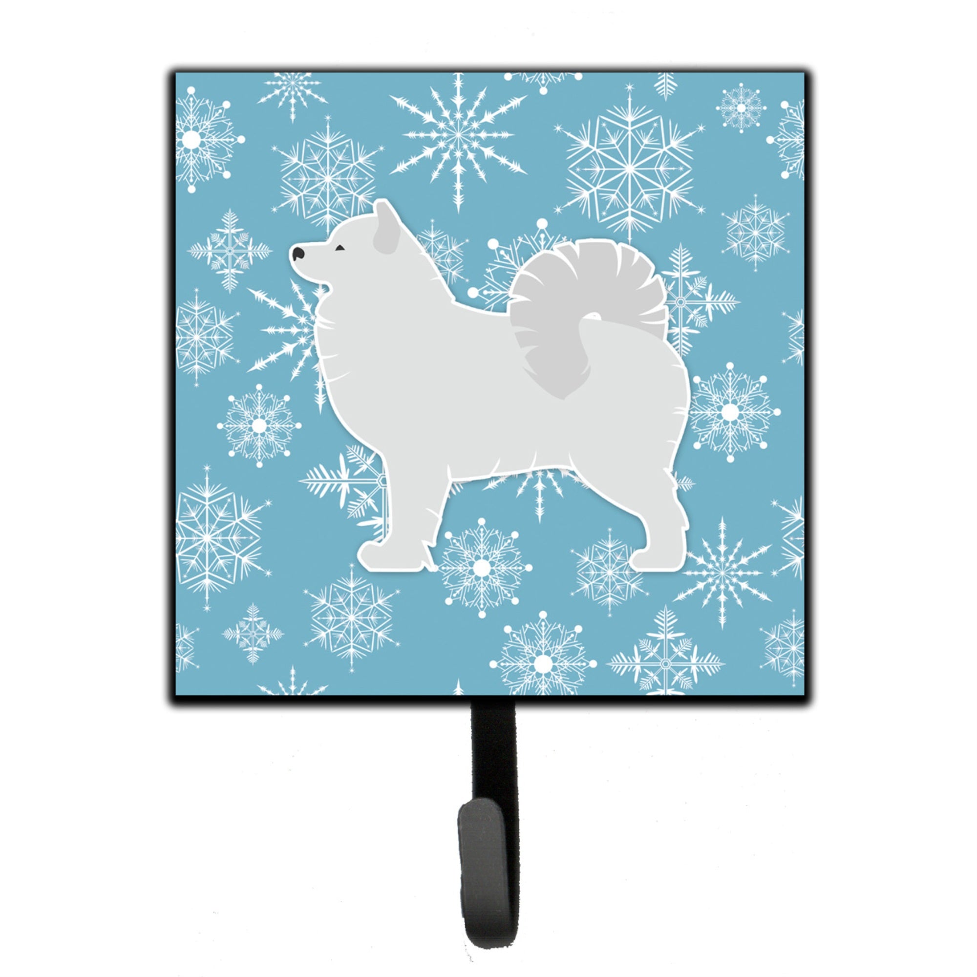 Caroline'S Treasures Winter Snowflake Samoyed Leash Or Key Holder Bb3559Sh4, Small, Multicolor