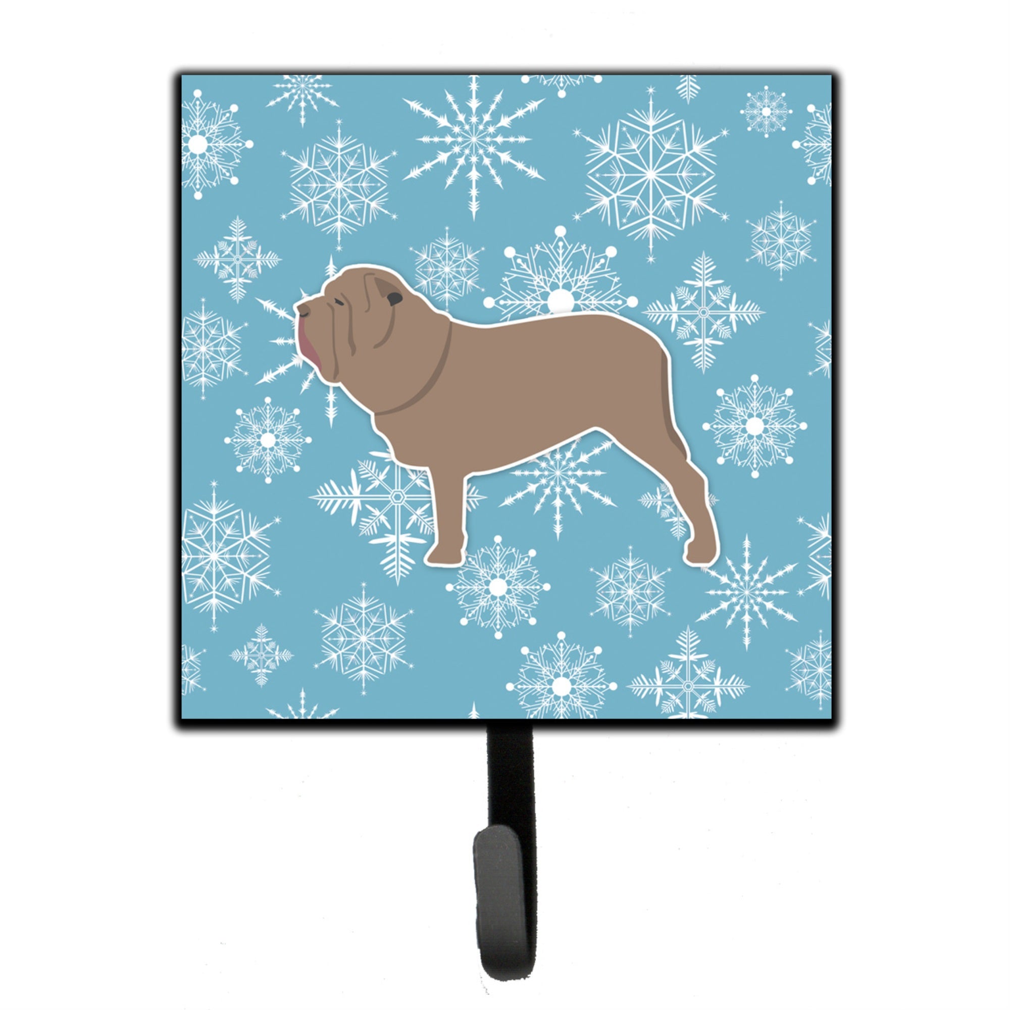 Caroline'S Treasures Winter Snowflake Neapolitan Mastiff Leash Or Key Holder Bb3565Sh4, Small, Multicolor