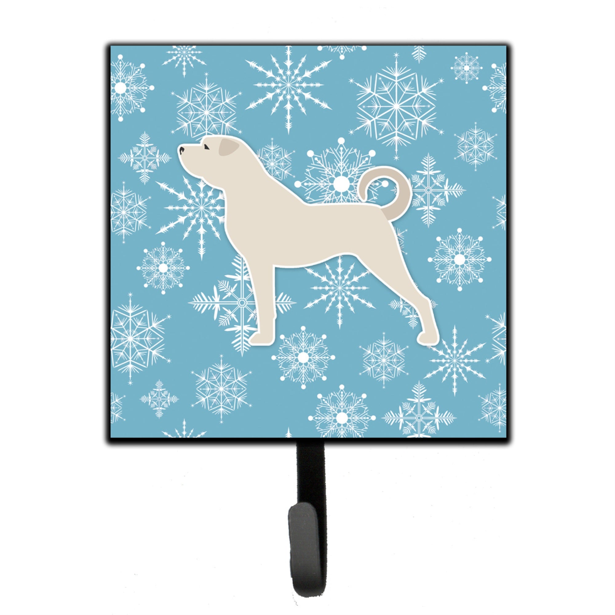 Caroline'S Treasures Winter Snowflake Anatolian Shepherd Leash Or Key Holder Bb3577Sh4, Small, Multicolor
