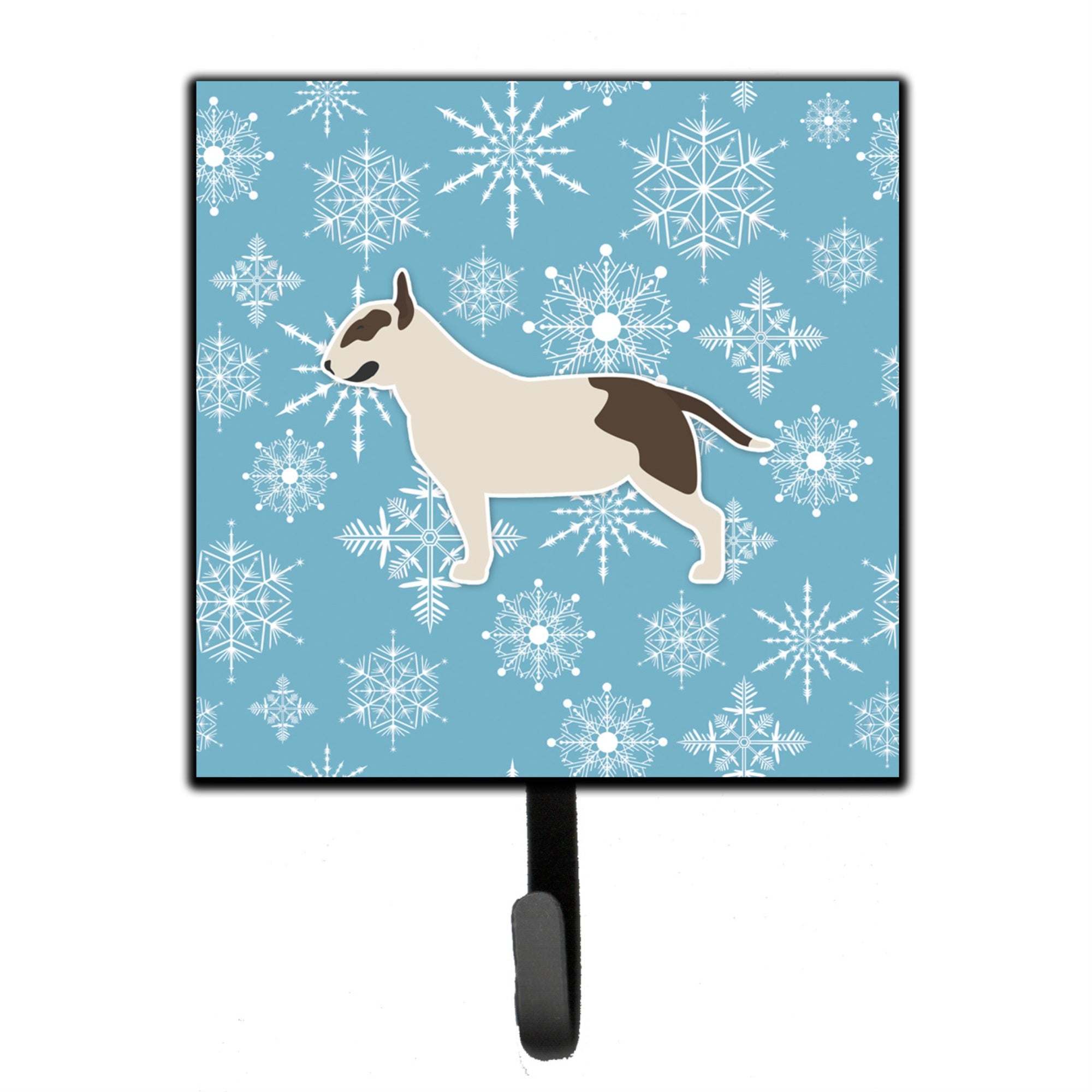 Caroline'S Treasures Winter Snowflake Bull Terrier Leash Or Key Holder Bb3578Sh4, Small, Multicolor
