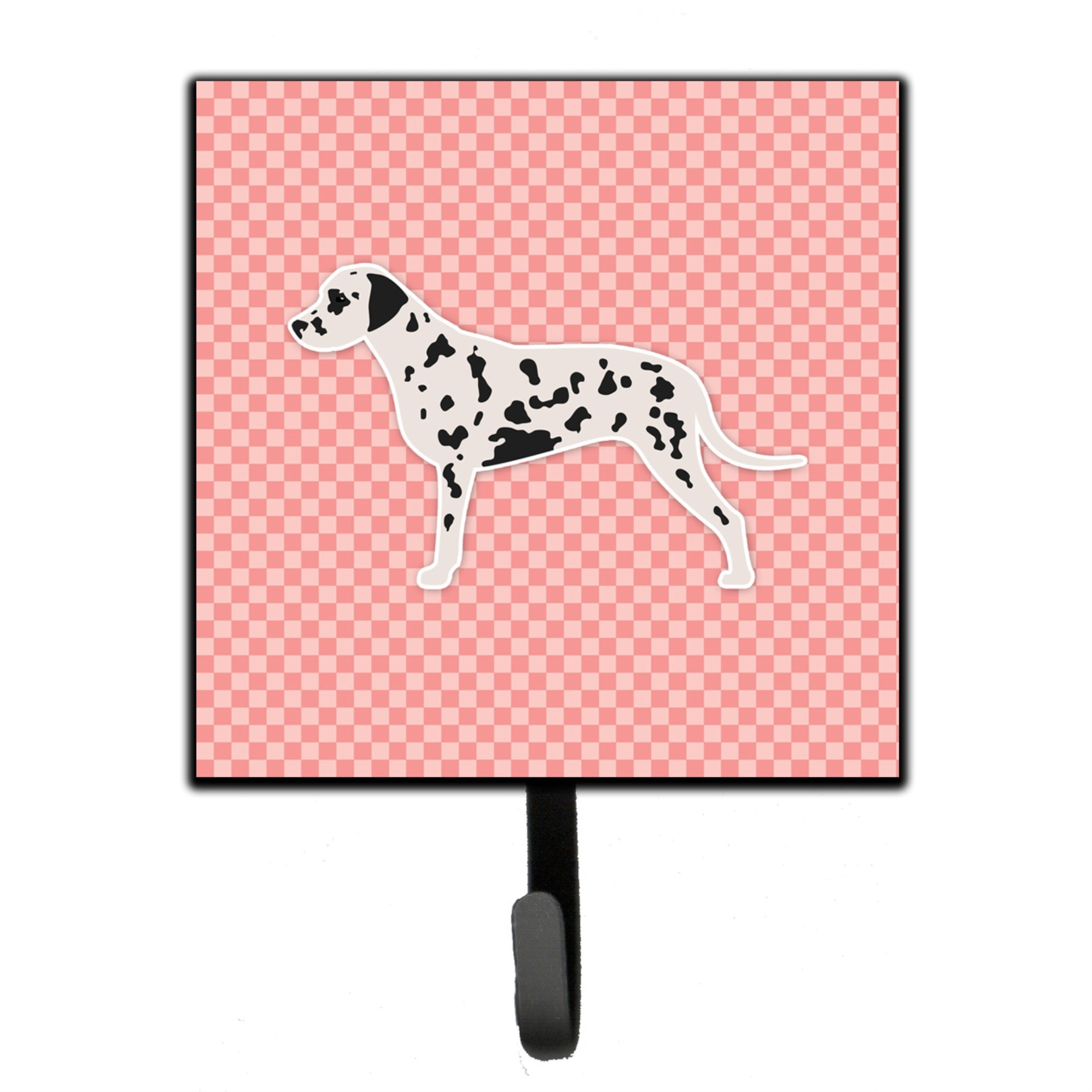 Caroline'S Treasures Dalmatian Checkerboard Pink Leash Or Key Holder Bb3583Sh4, Small, Multicolor