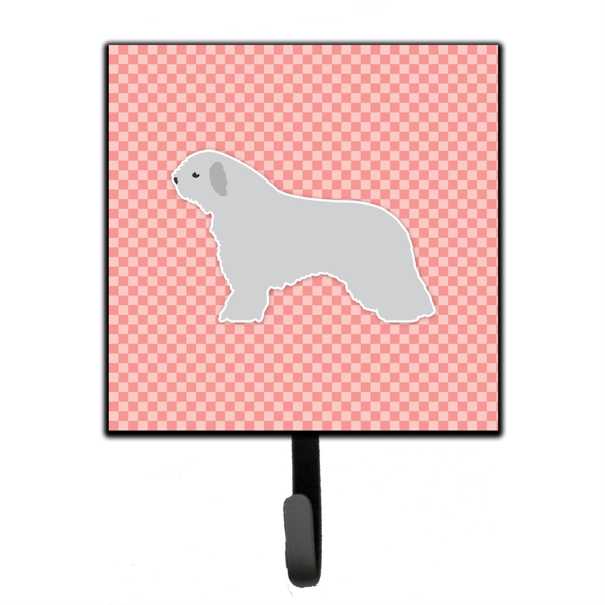 Caroline'S Treasures Spanish Water Dog Checkerboard Pink Leash Or Key Holder Bb3615Sh4, Small, Multicolor