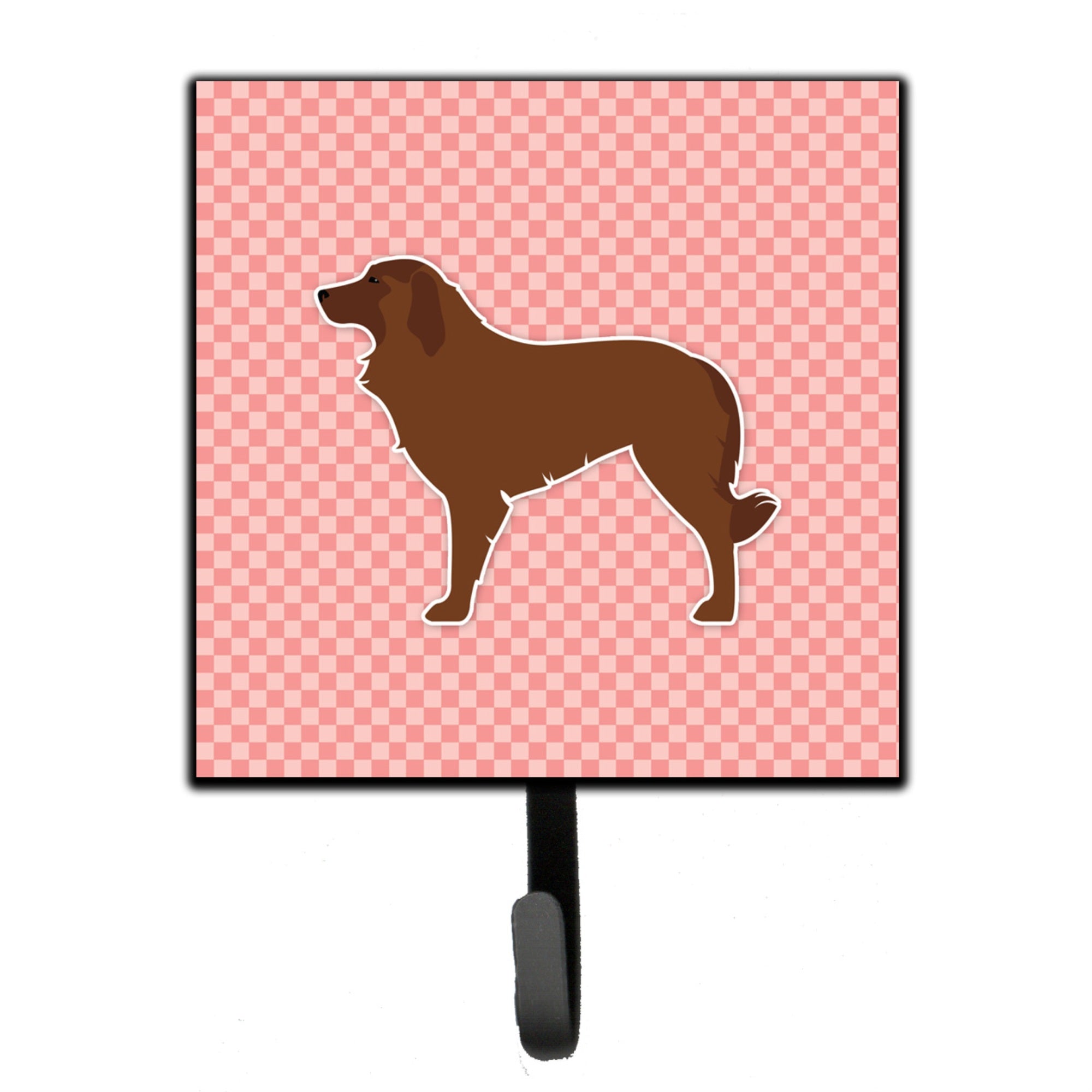 Caroline'S Treasures Portuguese Sheepdog Dog Checkerboard Pink Leash Or Key Holder Bb3631Sh4, Small, Multicolor