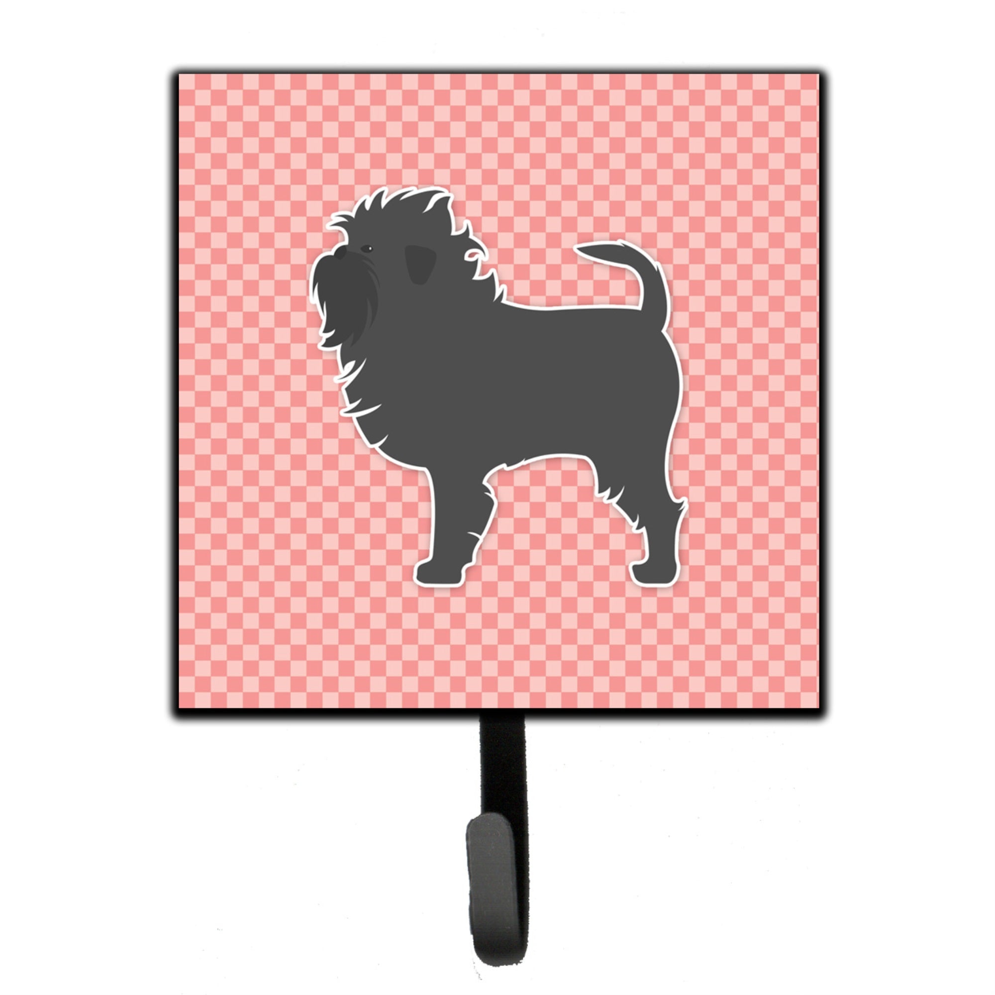 Caroline'S Treasures Affenpinscher Checkerboard Pink Leash Or Key Holder Bb3648Sh4, Small, Multicolor