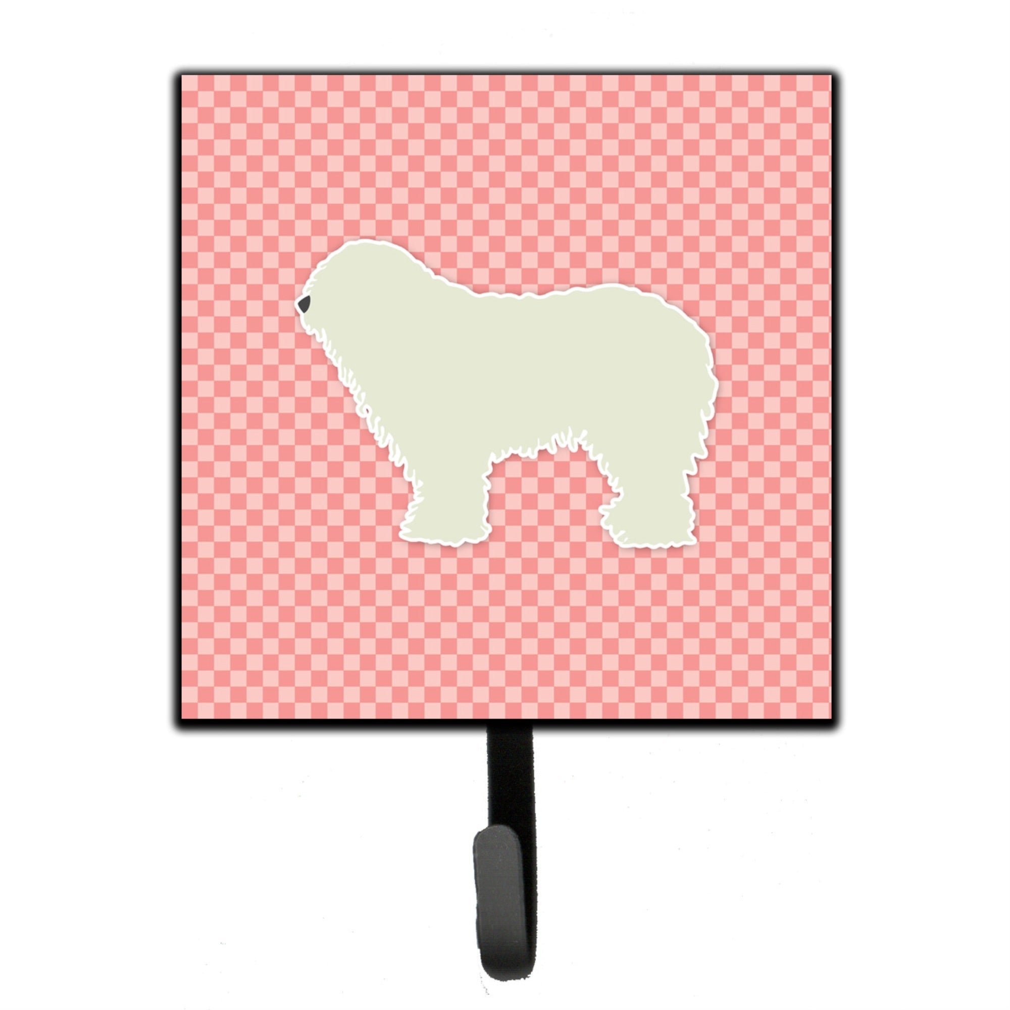 Caroline'S Treasures Komondor Checkerboard Pink Leash Or Key Holder Bb3655Sh4, Small, Multicolor