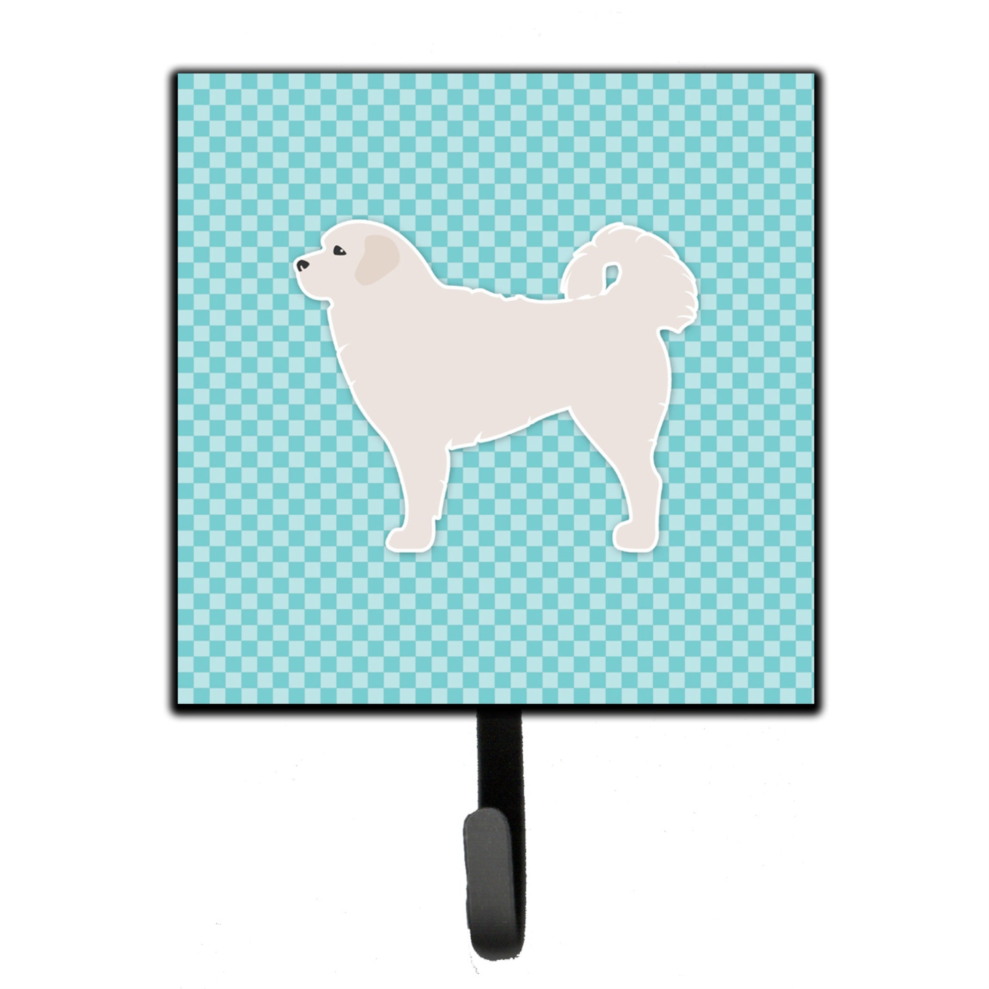 Caroline'S Treasures Polish Tatra Sheepdog Checkerboard Blue Leash Or Key Holder Bb3727Sh4, Small, Multicolor