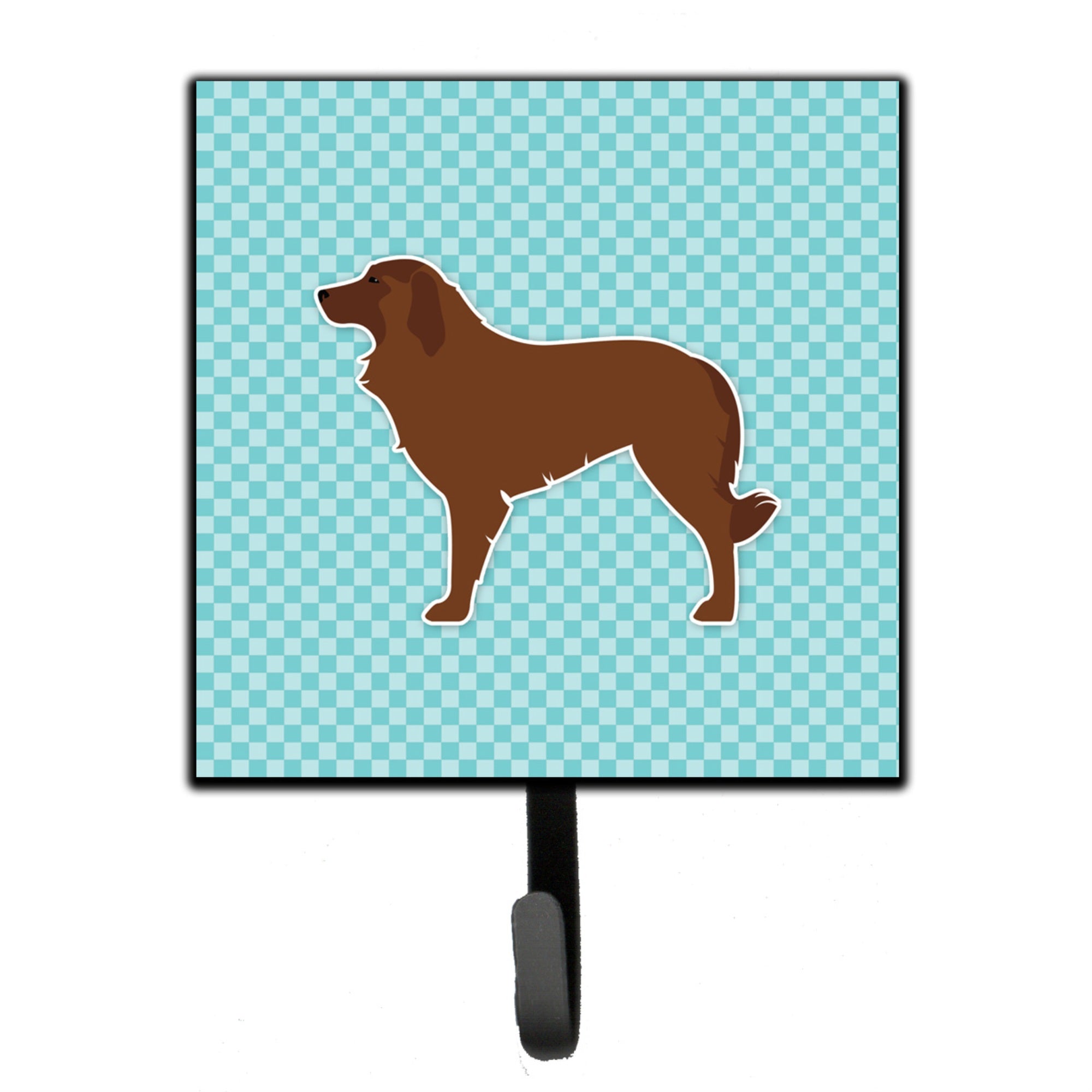 Caroline'S Treasures Portuguese Sheepdog Dog Checkerboard Blue Leash Or Key Holder Bb3731Sh4, Small, Multicolor