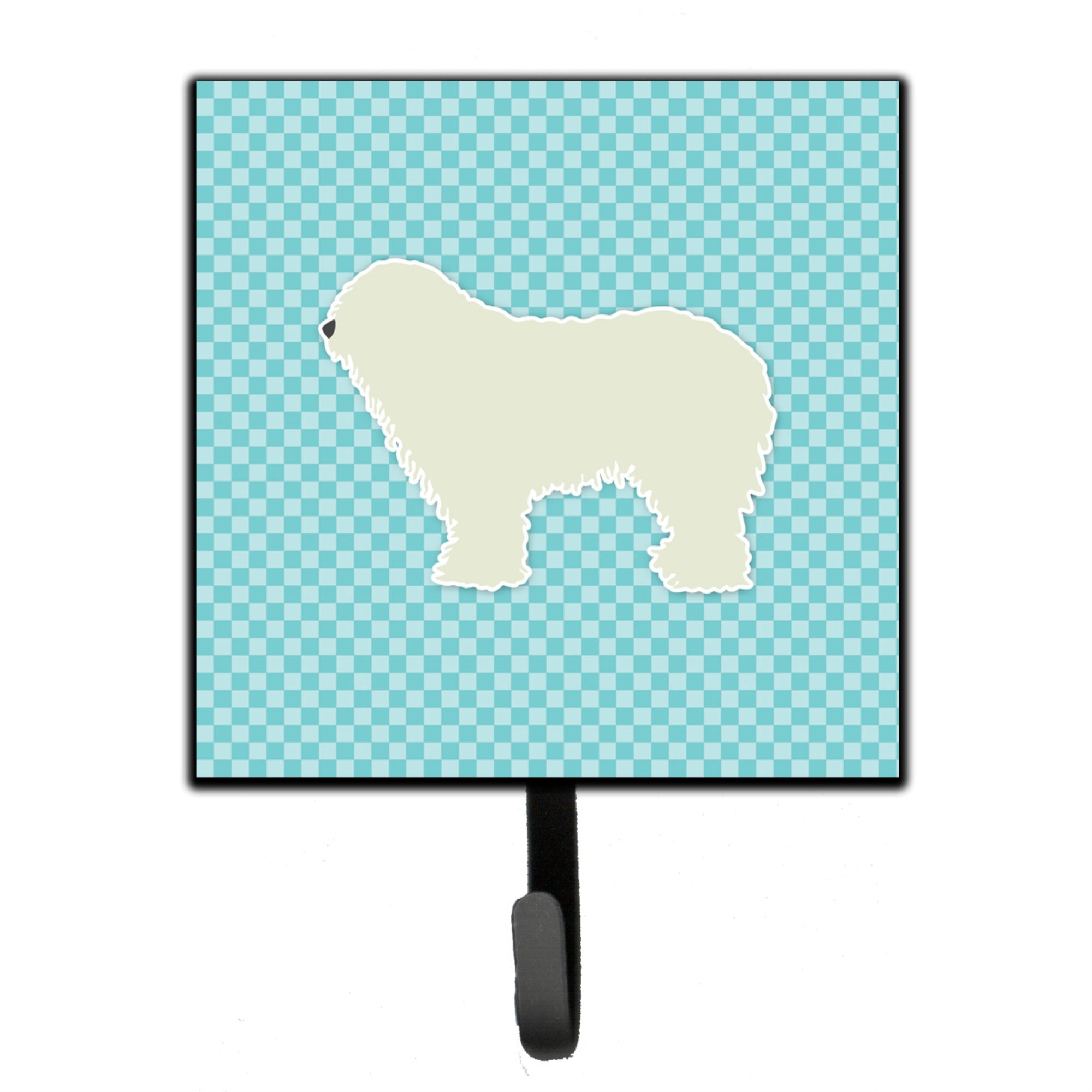 Caroline'S Treasures Komondor Checkerboard Blue Leash Or Key Holder Bb3755Sh4, Small, Multicolor