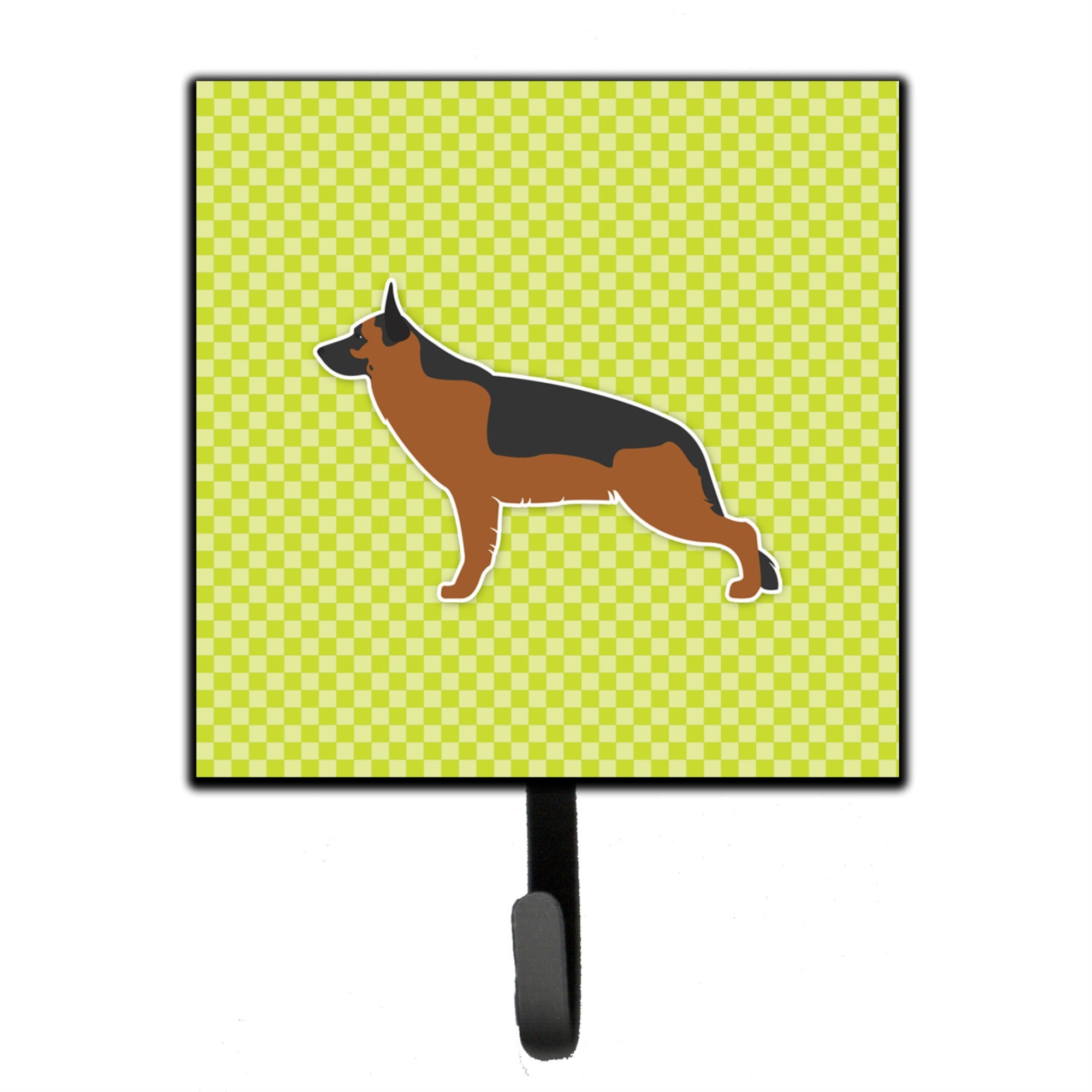 Caroline'S Treasures German Shepherd Checkerboard Green Leash Or Key Holder Bb3824Sh4, Small, Multicolor