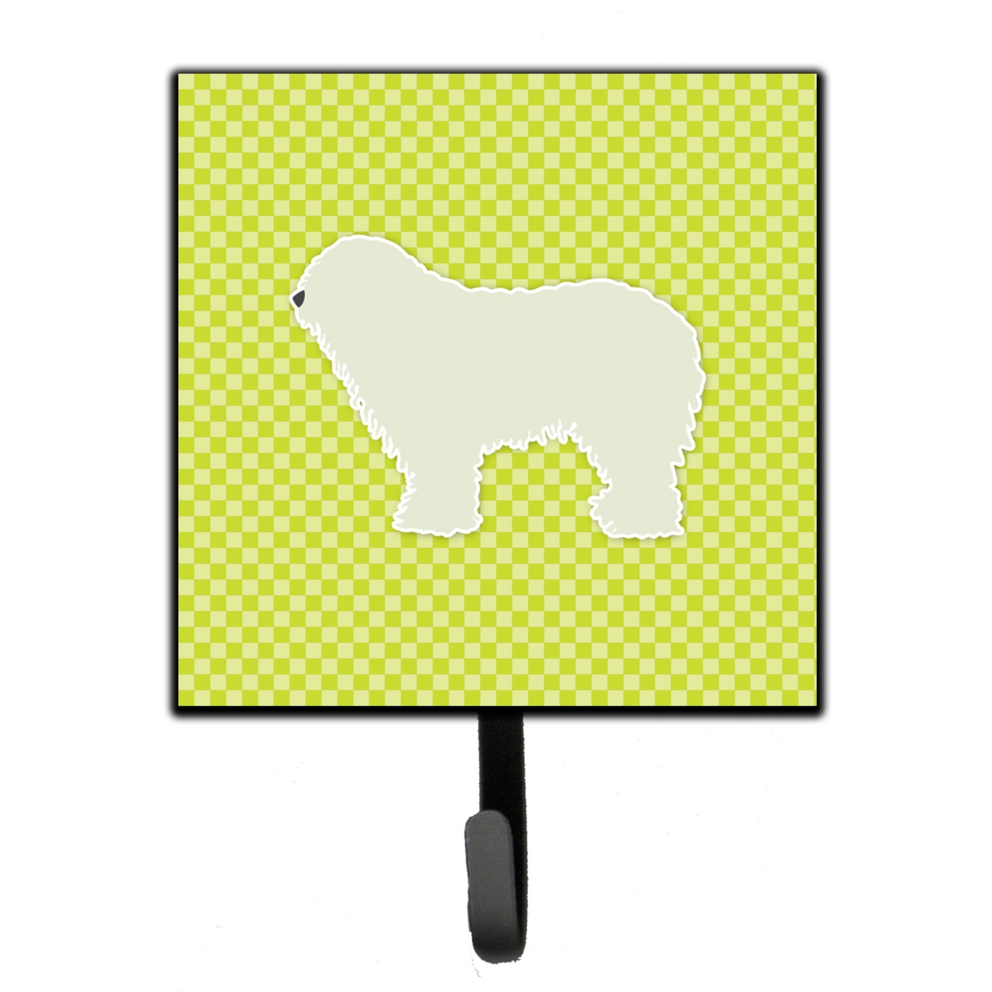 Caroline'S Treasures Komondor Checkerboard Green Leash Or Key Holder Bb3855Sh4, Small, Multicolor