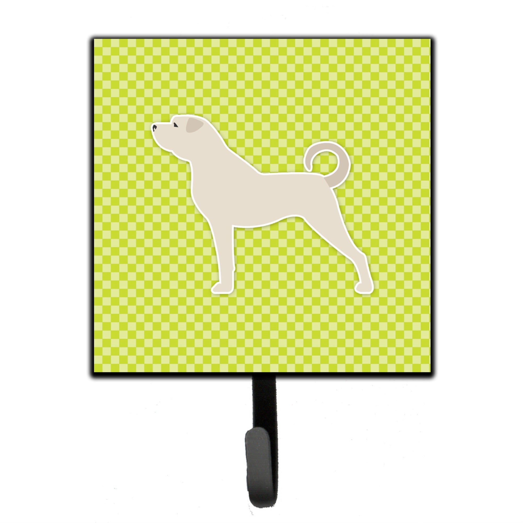 Caroline'S Treasures Anatolian Shepherd Checkerboard Green Leash Or Key Holder Bb3877Sh4, Small, Multicolor