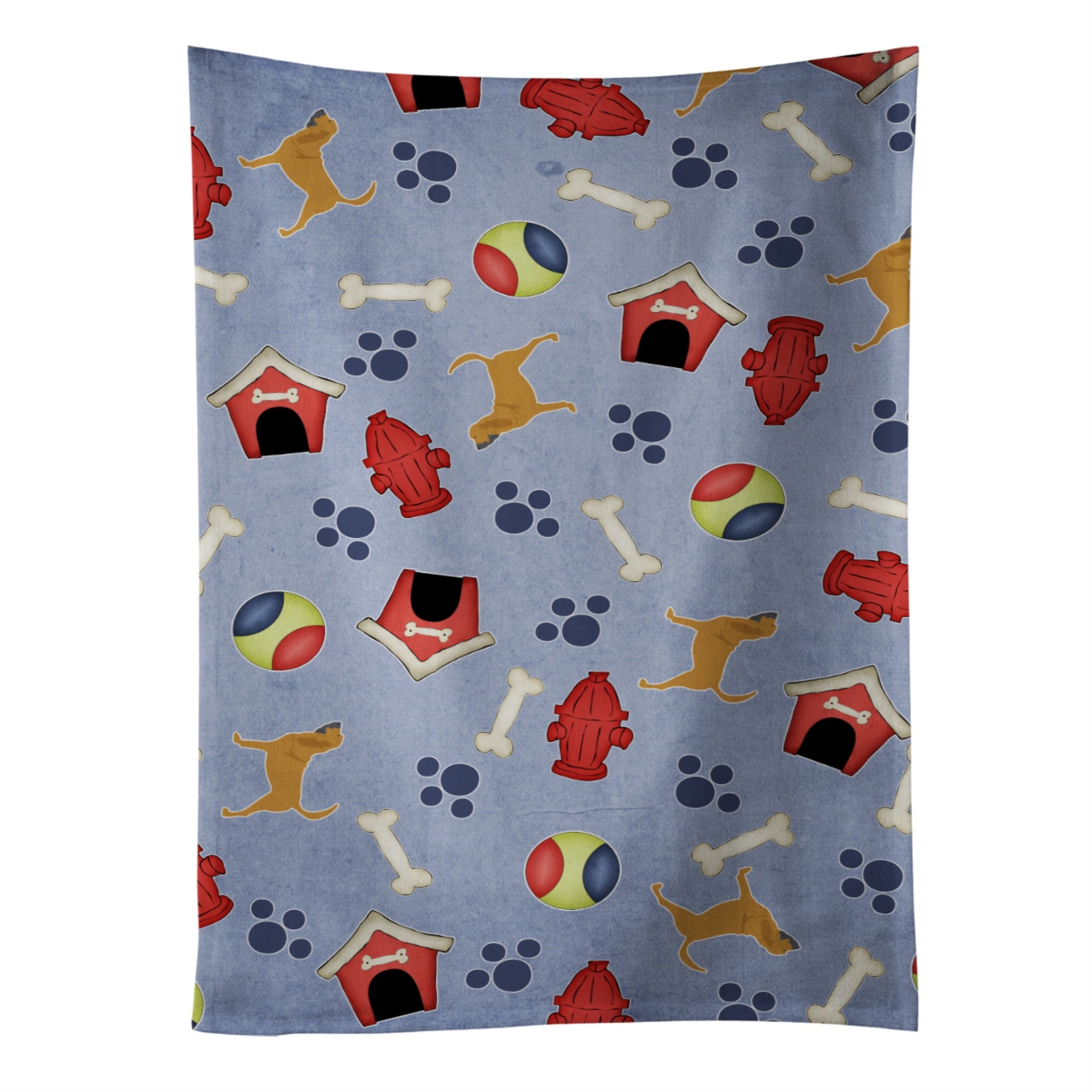 Caroline'S Treasures Bb3884Ktwl Bloodhound Dog House Collection Kitchen Towel, 25 X 15, Multicolor