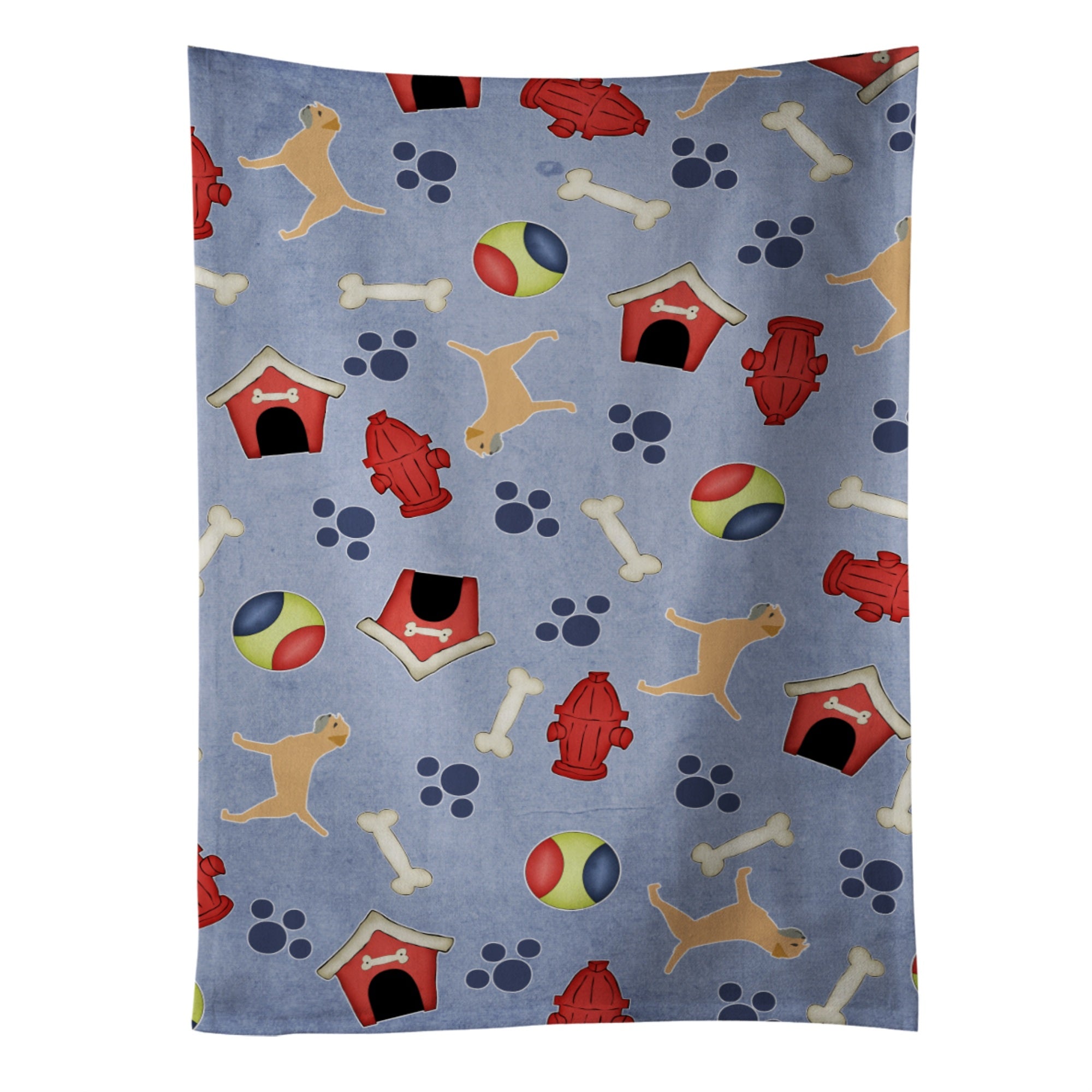 Caroline'S Treasures Bb3889Ktwl Border Terrier Dog House Collection Kitchen Towel, 25 X 15, Multicolor