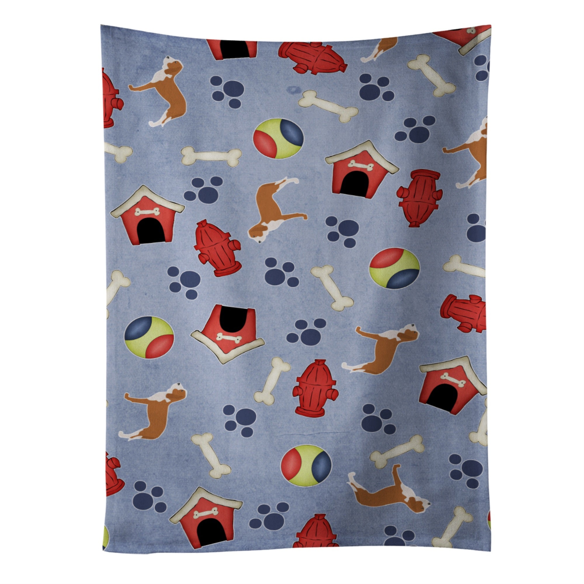Caroline'S Treasures Bb3891Ktwl Spanish Hound Dog House Collection Kitchen Towel, 25 X 15, Multicolor